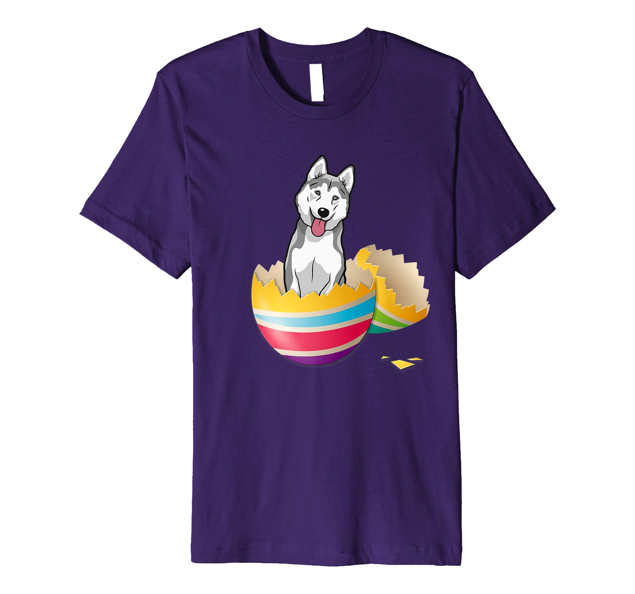 Husky Hatching From Easter Egg Easter Day Shirt
