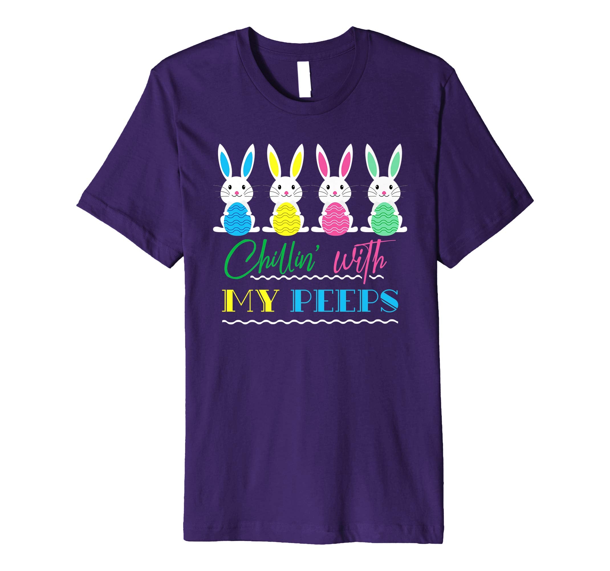 Funny Easter Chillin' with my Peeps Bunnies T-Shirt