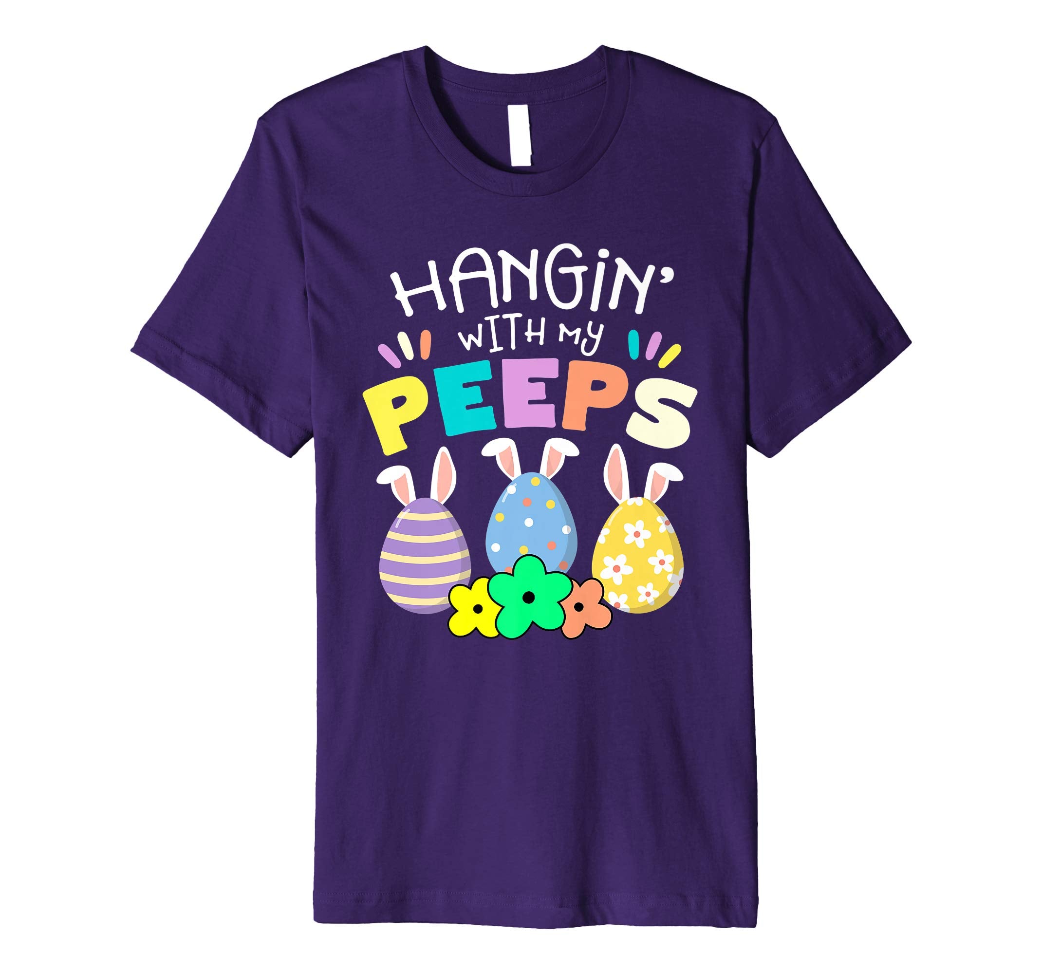Hanging With My Peeps Happy Easter Kids Boys Girls T Shirt