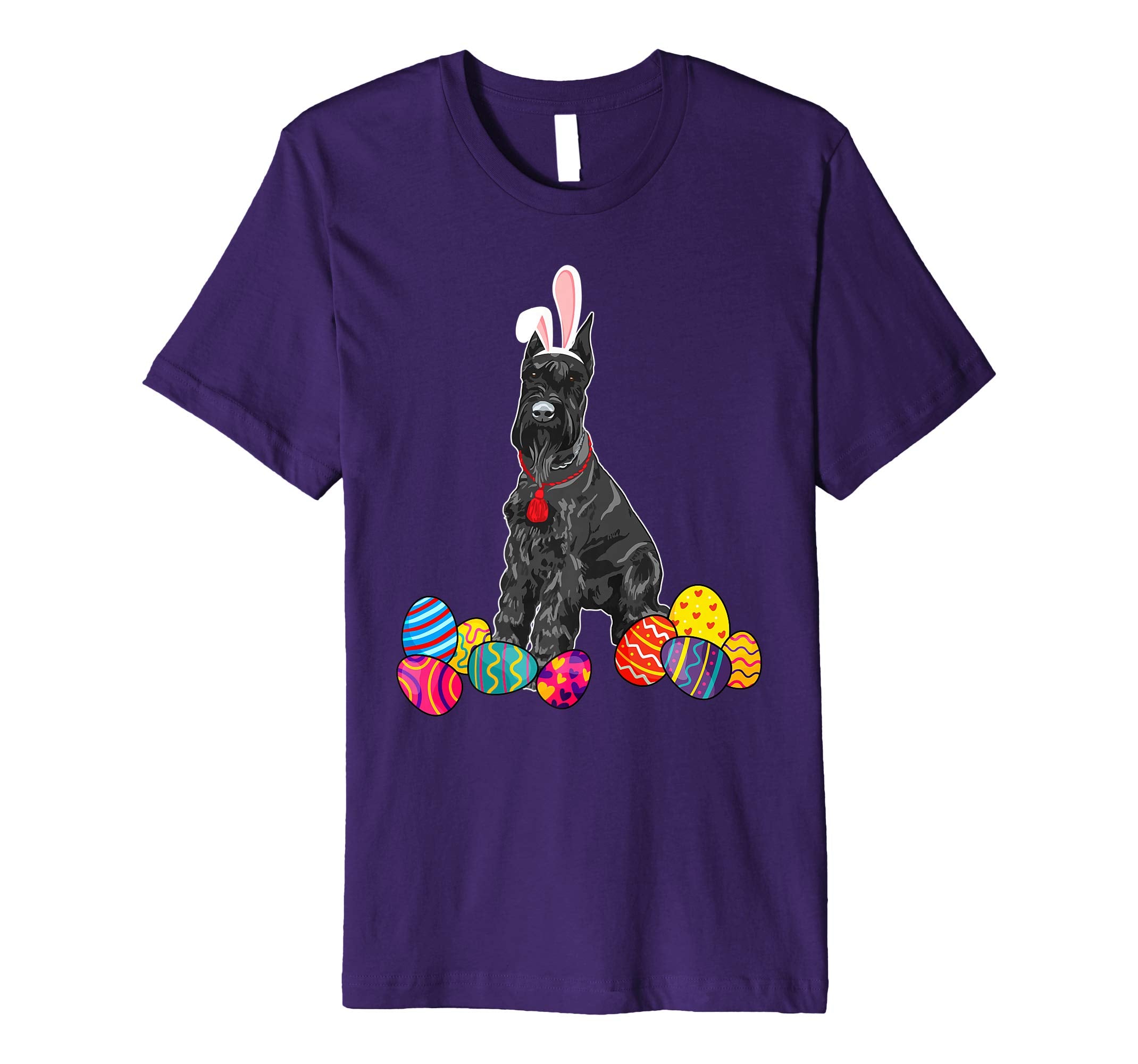 Giant Schnauzer Bunny Ear With Egg Easter Easter Day Shirt