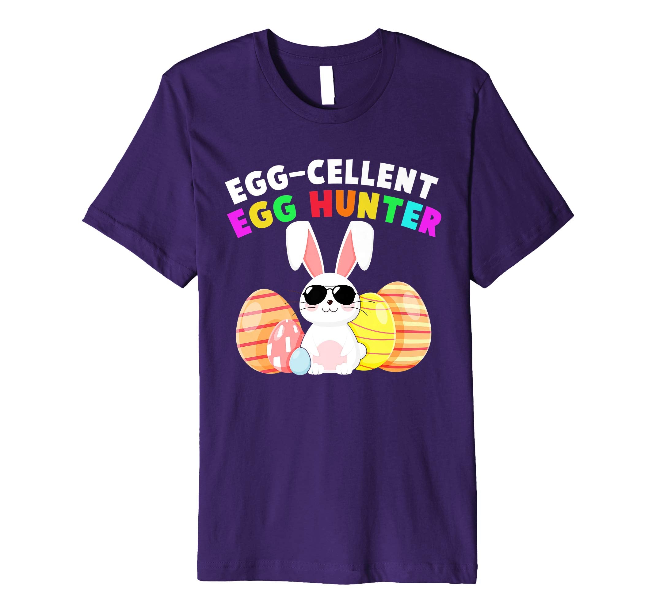 Egg-cellent Egg Hunter Easter T-Shirt Boys Girls Bunny Gift