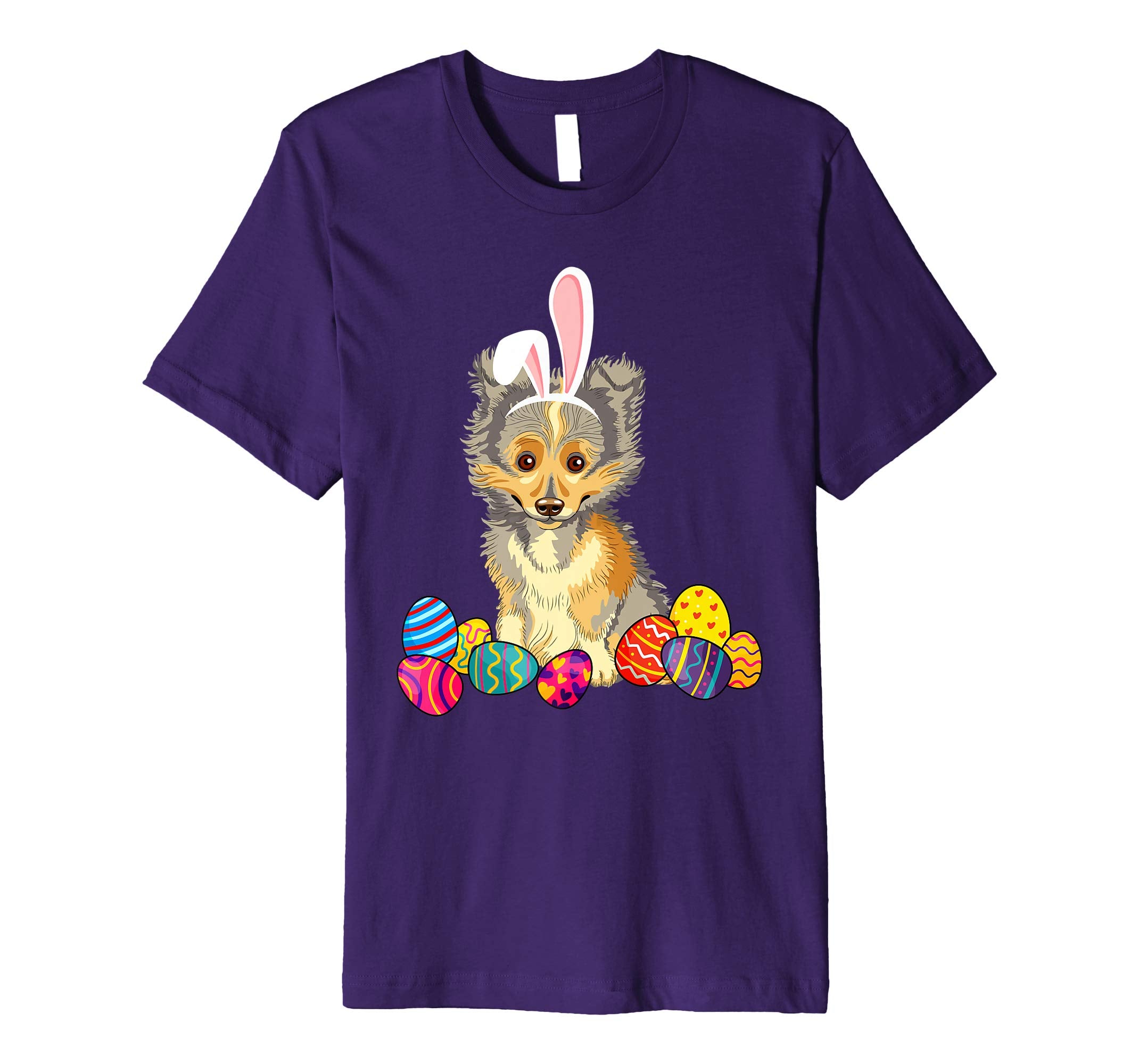 Shetland Sheepdog Bunny Ear With Egg Easter Easter Day Shirt