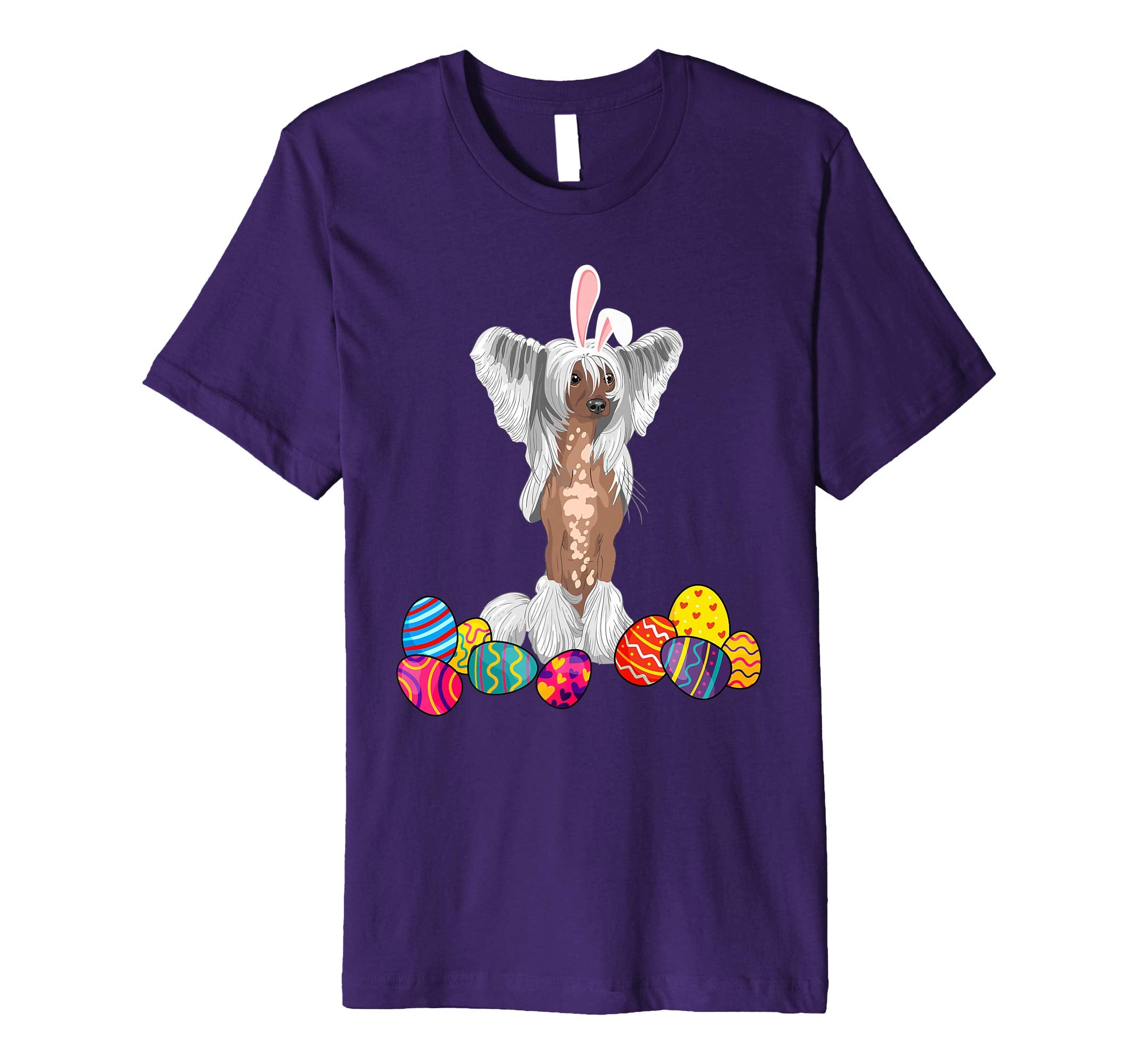 Chinese Crested Bunny Ear With Egg Easter Easter Day Shirt