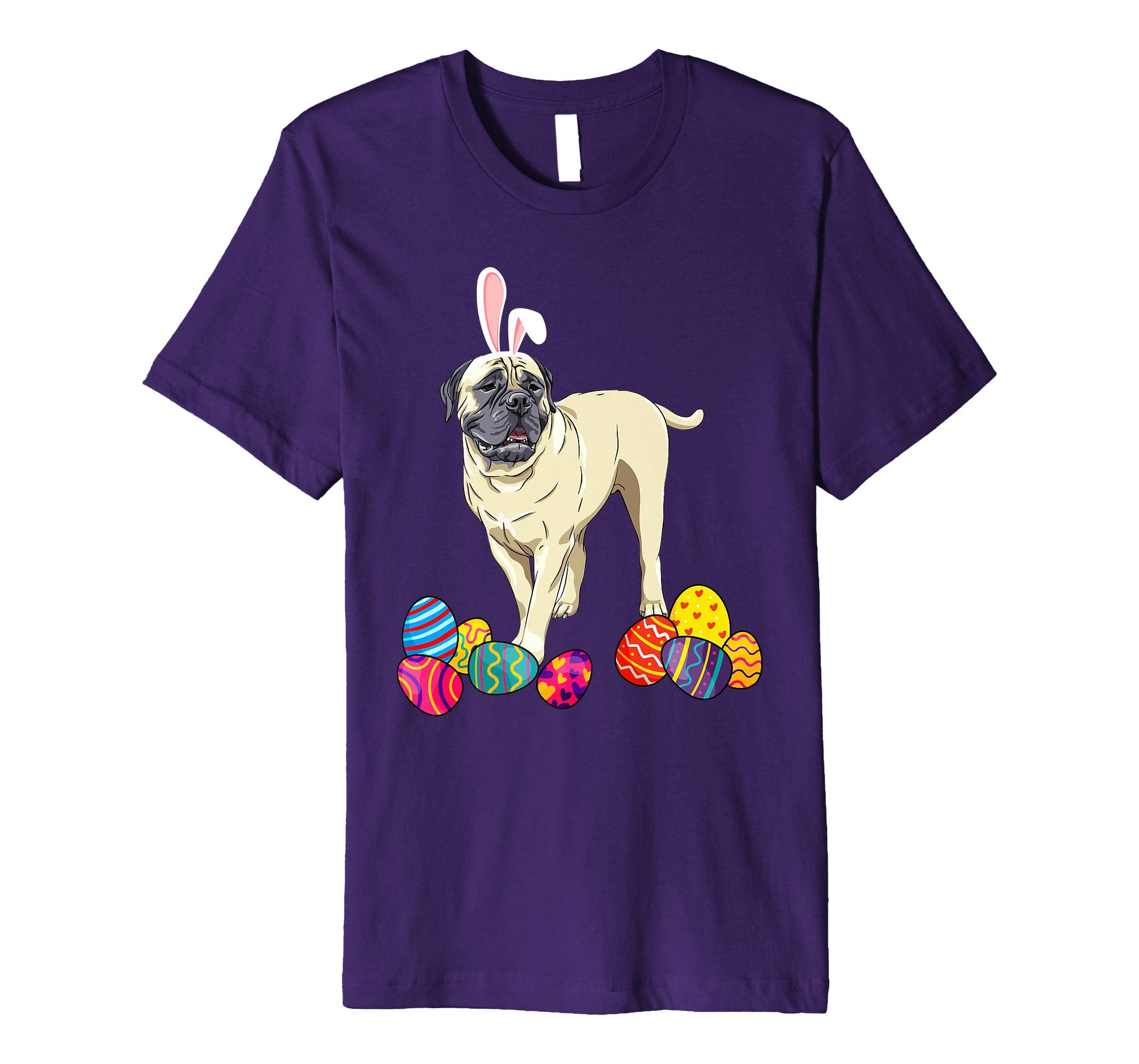 Bullmastiff Bunny Ear With Egg Easter Easter Day Shirt