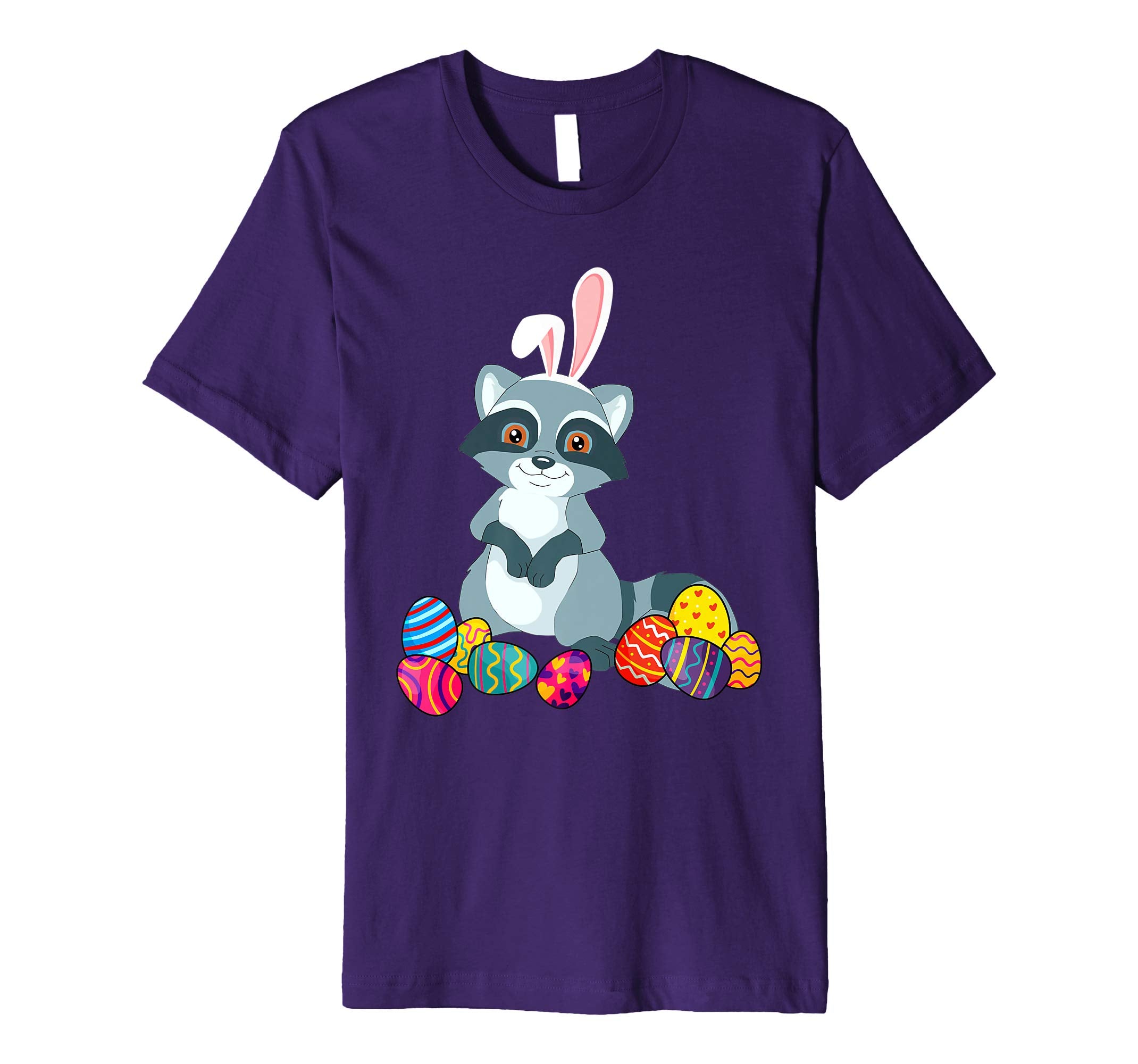 Raccoon Bunny Ear With Egg Easter Easter Day Shirt