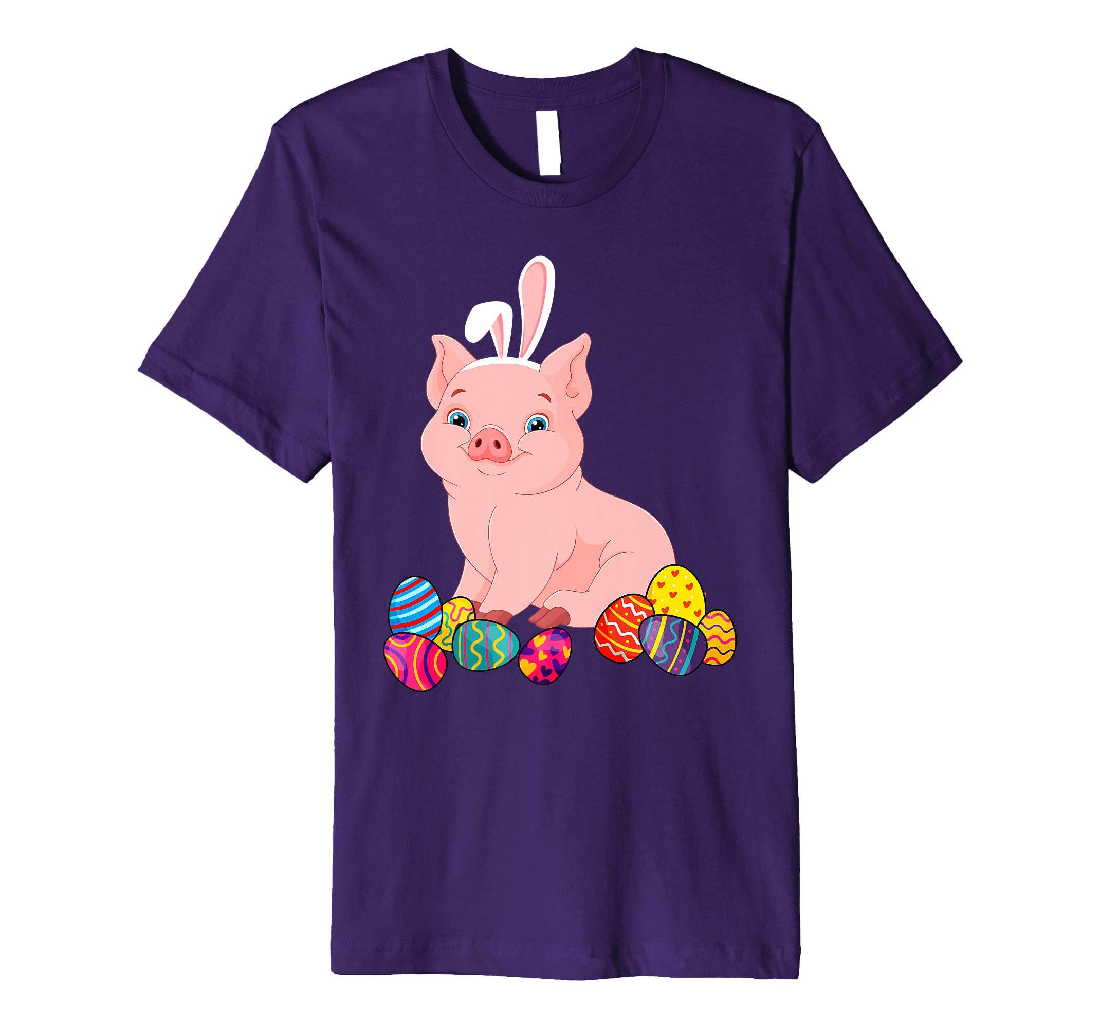 Pig Bunny Ear With Egg Easter Easter Day Shirt