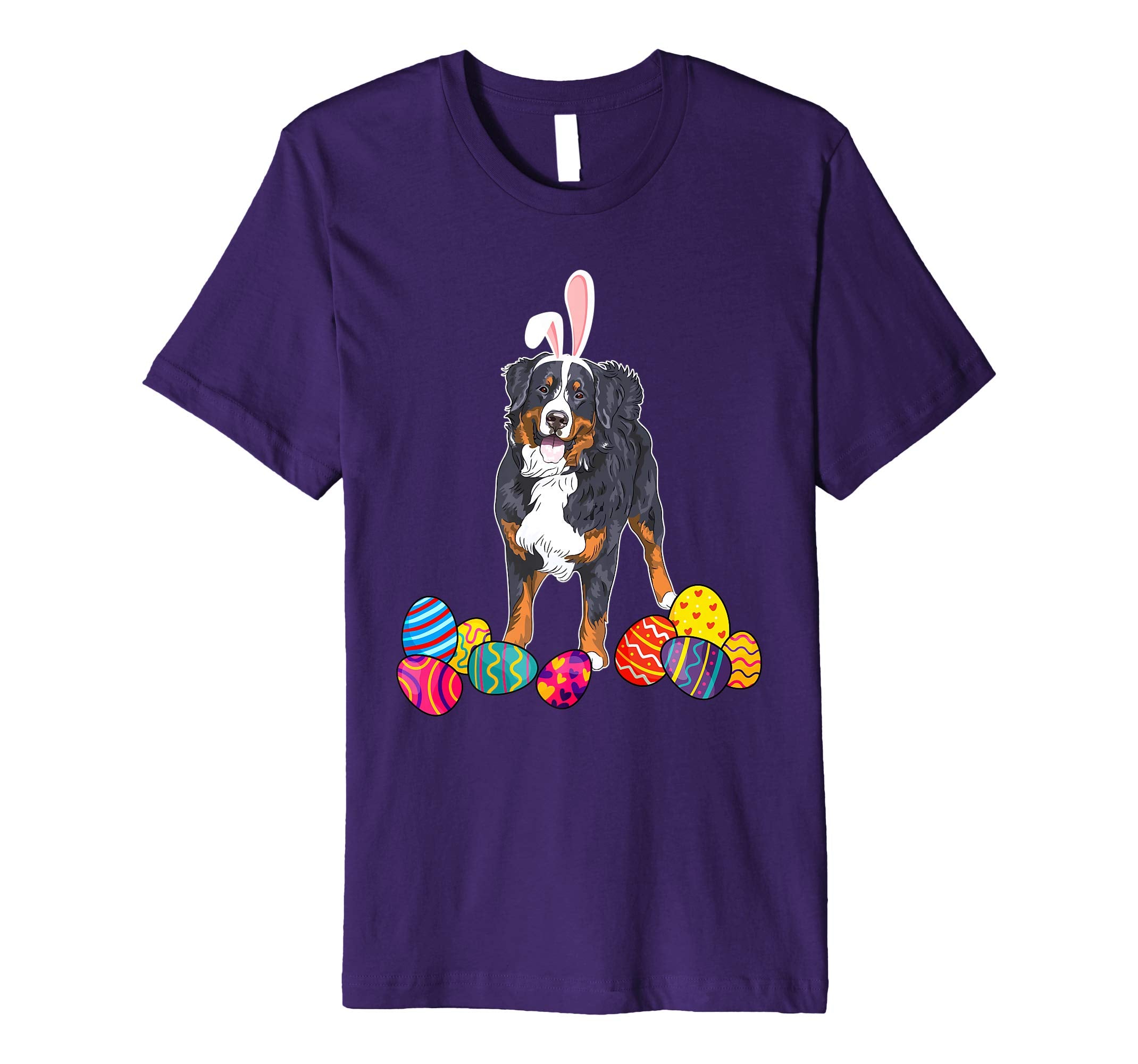 Bernese Mountain Bunny Ear With Egg Easter Easter Day Shirt