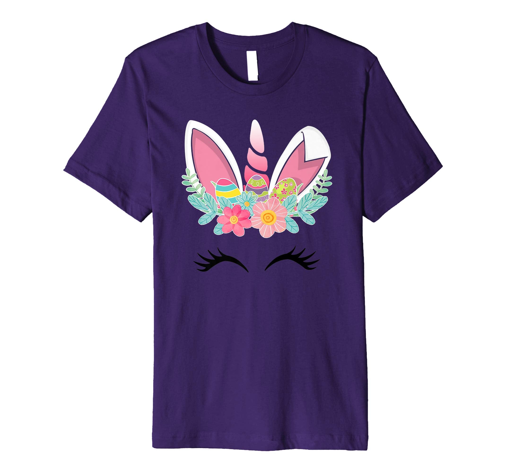 Unicorn Bunny Easter T Shirt for Girls Women Gifts