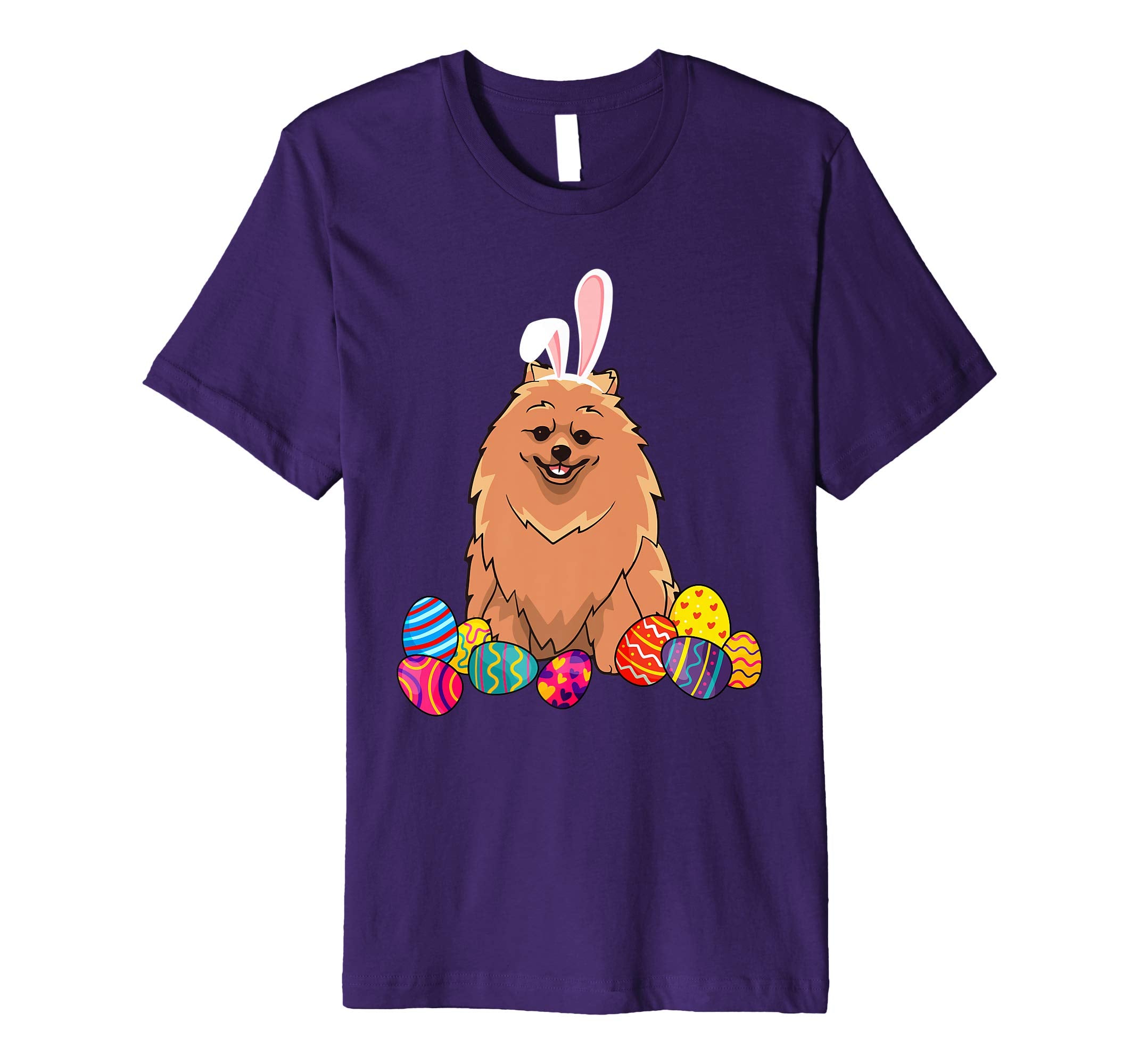 Pomeranian Bunny Ear With Egg Easter Easter Day Shirt
