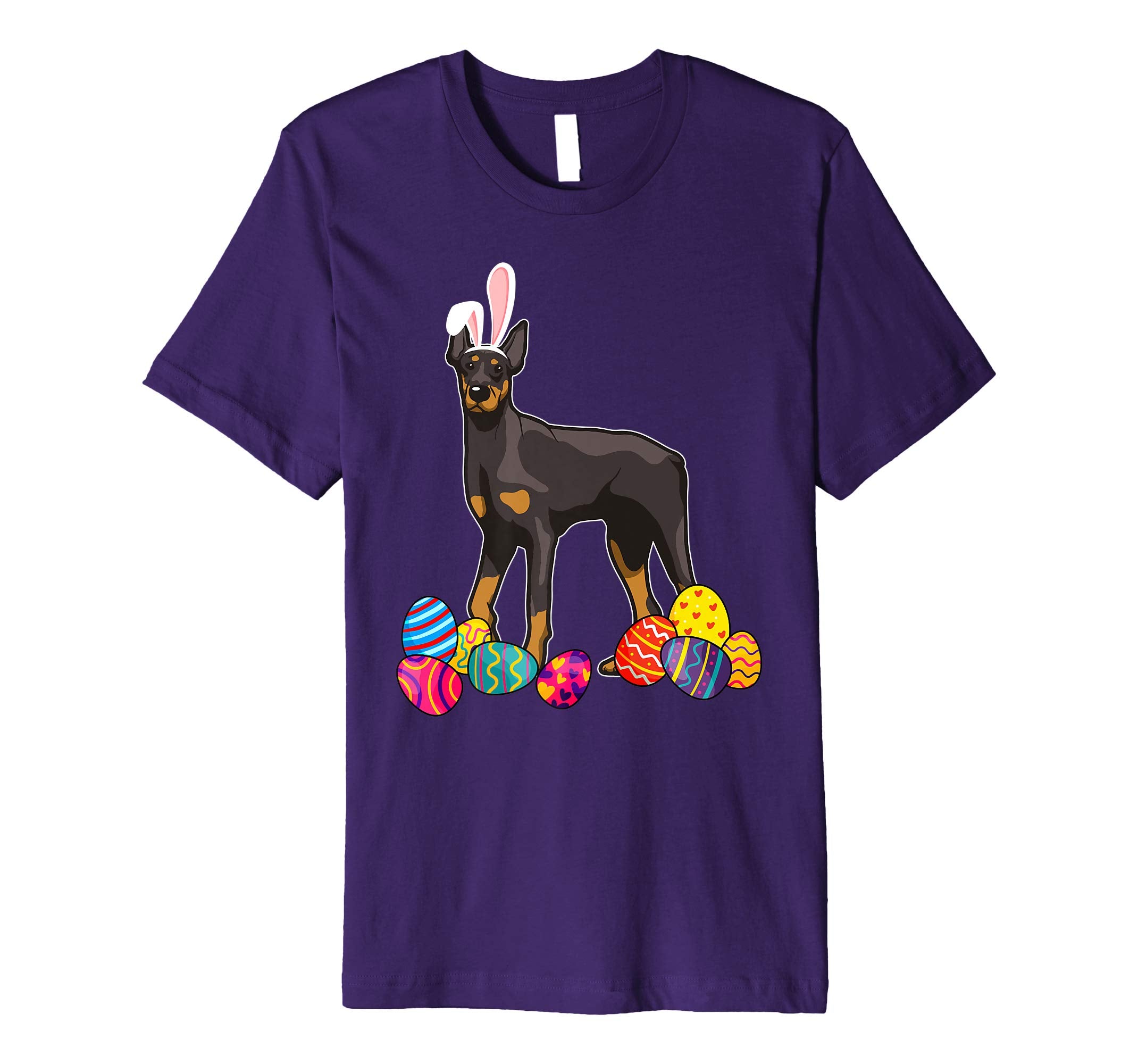 Doberman Bunny Ear With Egg Easter Easter Day Shirt