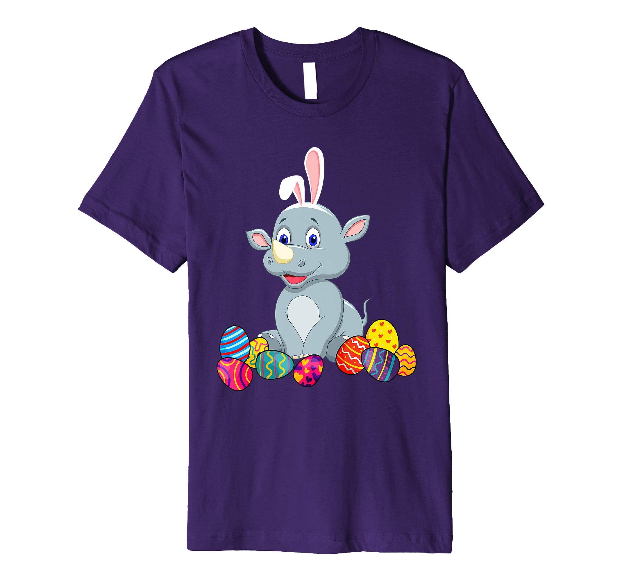 Rhino Bunny Ear With Egg Easter Easter Day Shirt