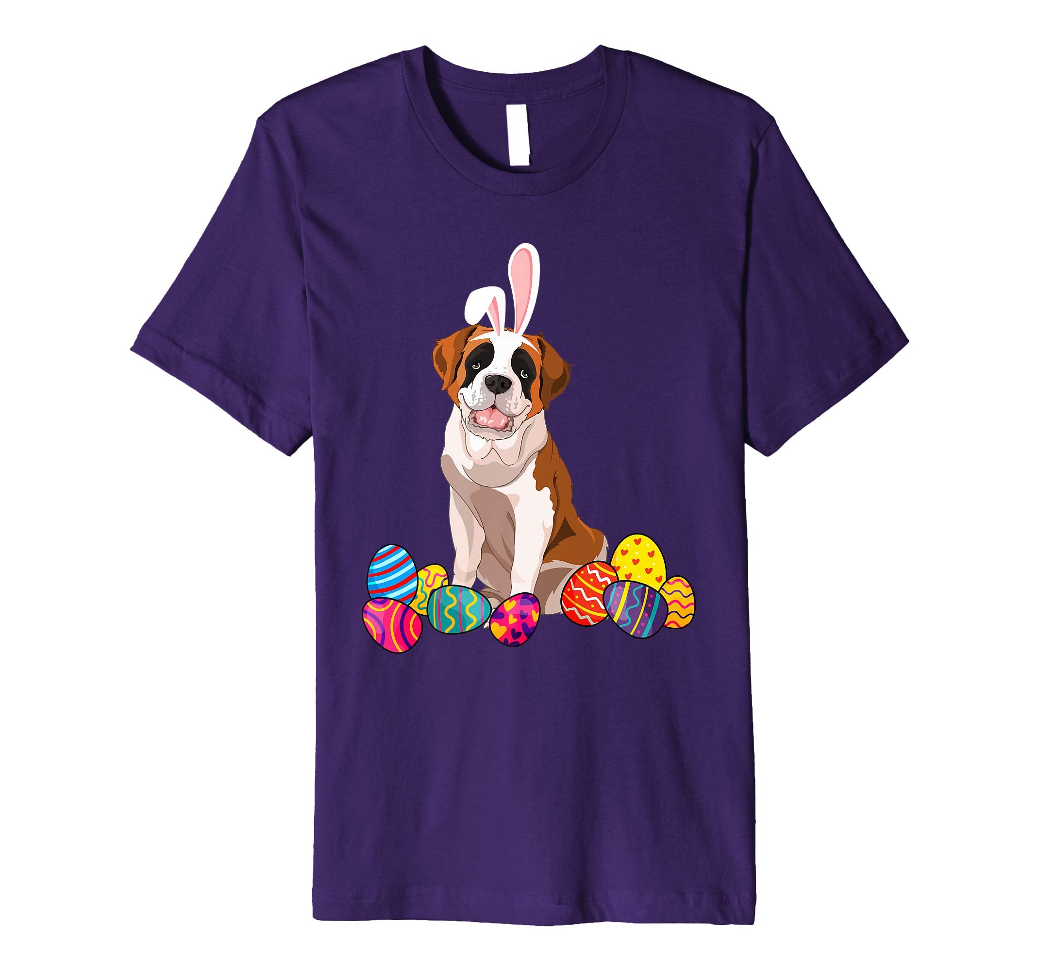 Saint Bernard Bunny Ear With Egg Easter Easter Day Shirt