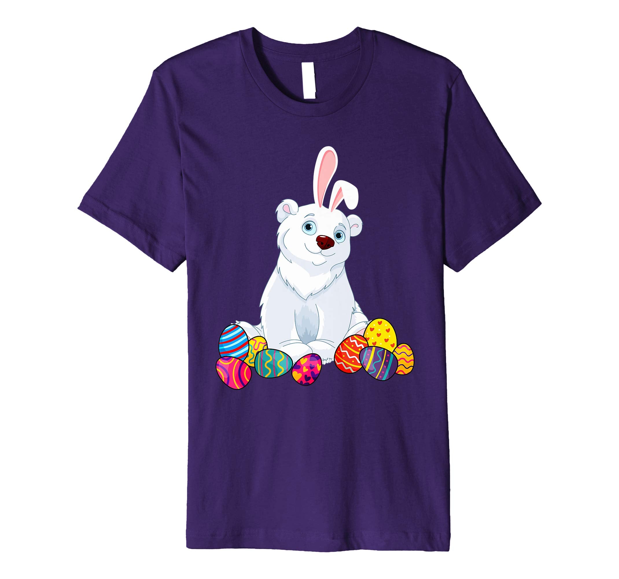 Polar Bear Bunny Ear With Egg Easter Easter Day Shirt
