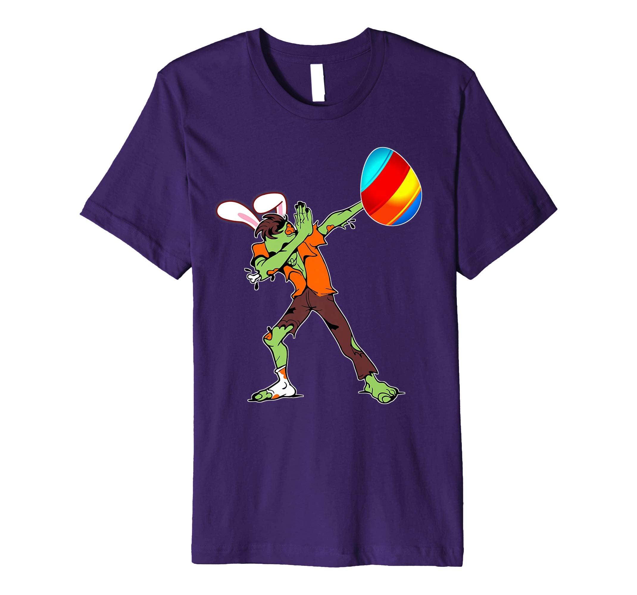 Easter Bunny Dabbing Zombie Tshirt Egg Ears Undead Gift