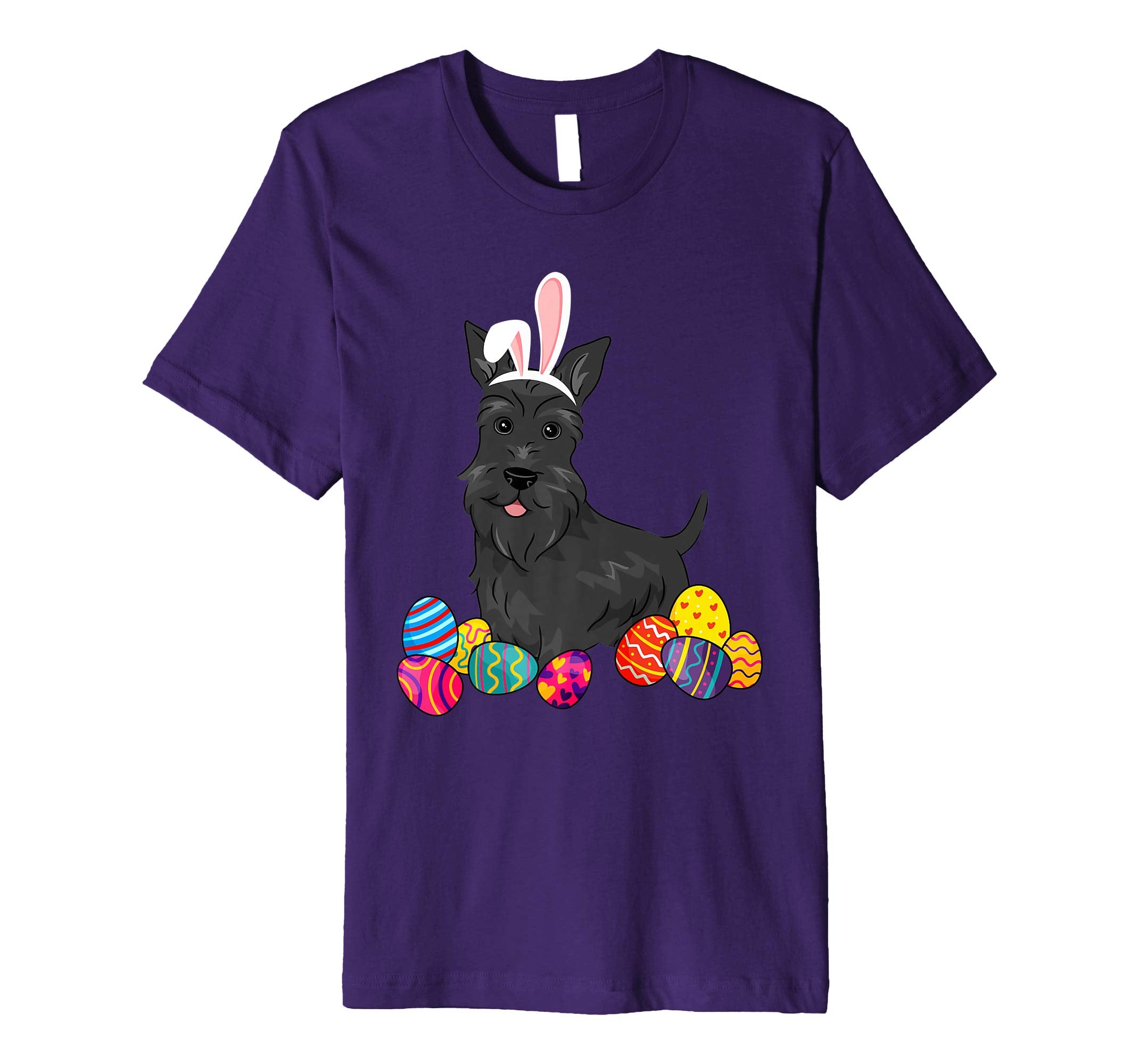 Scottish Terier Bunny Ear With Egg Easter Easter Day Shirt