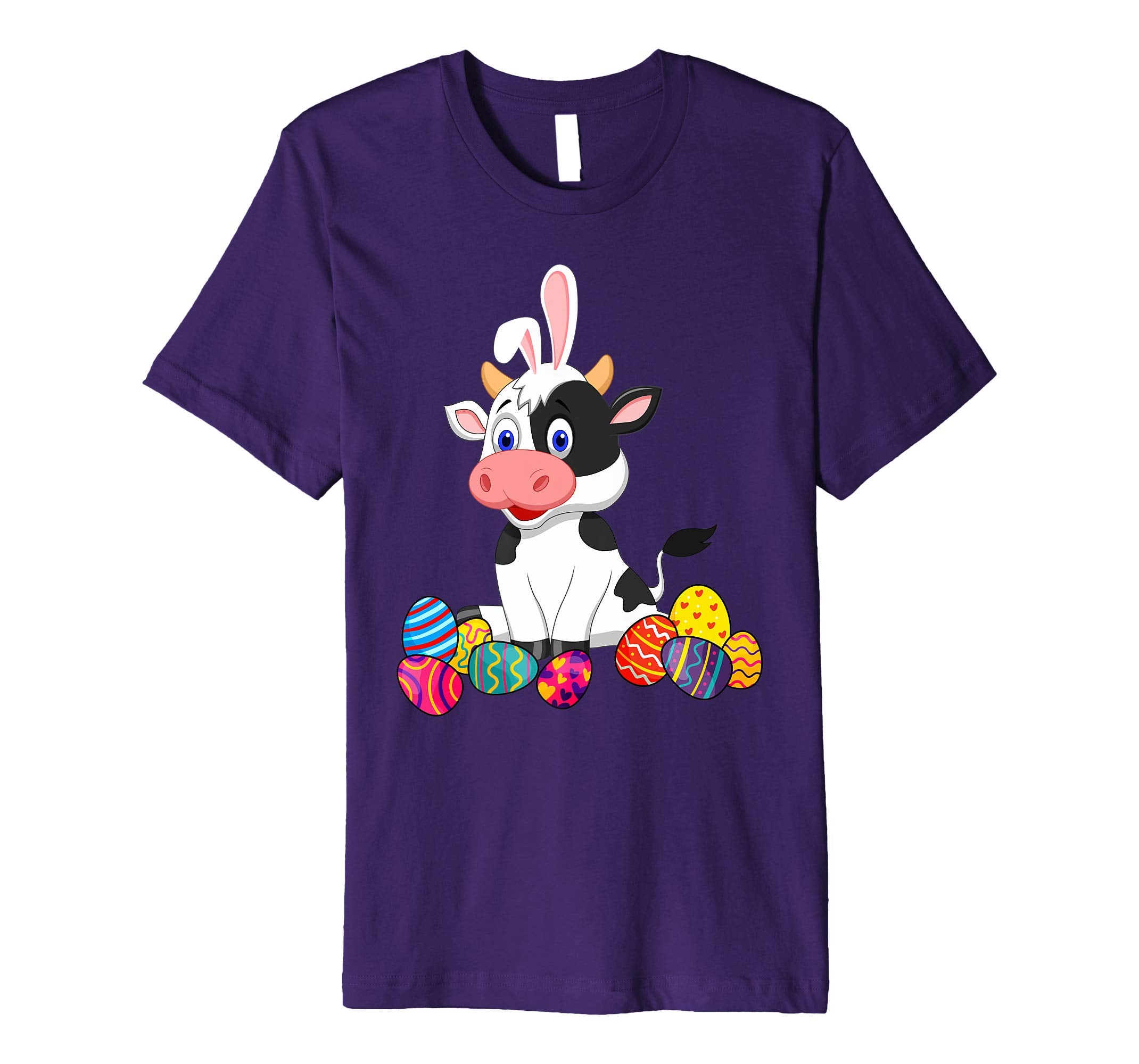 Cow Bunny Ear With Egg Easter Easter Day Shirt