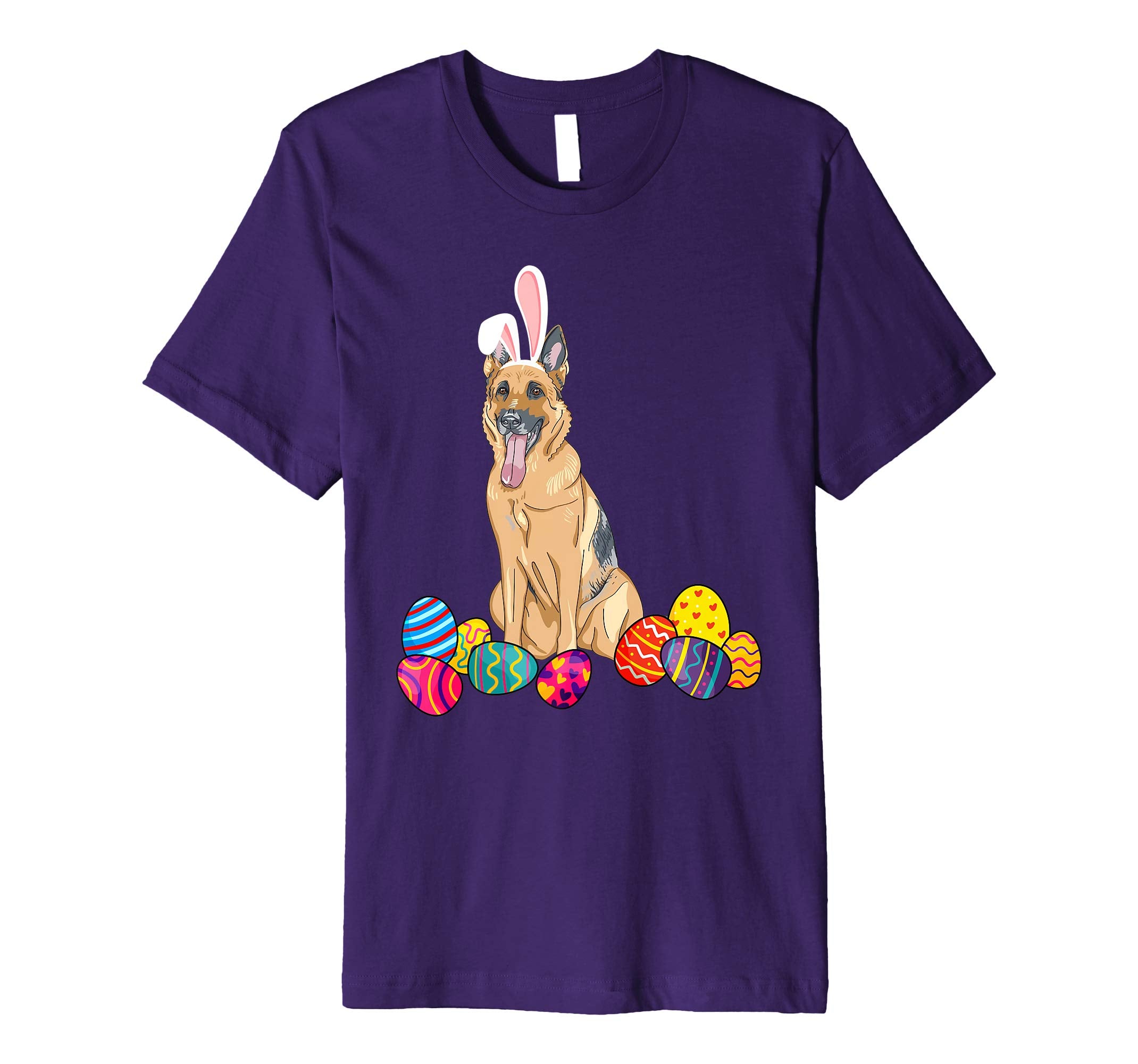German Shepherd Bunny Ear With Egg Easter Easter Day Shirt
