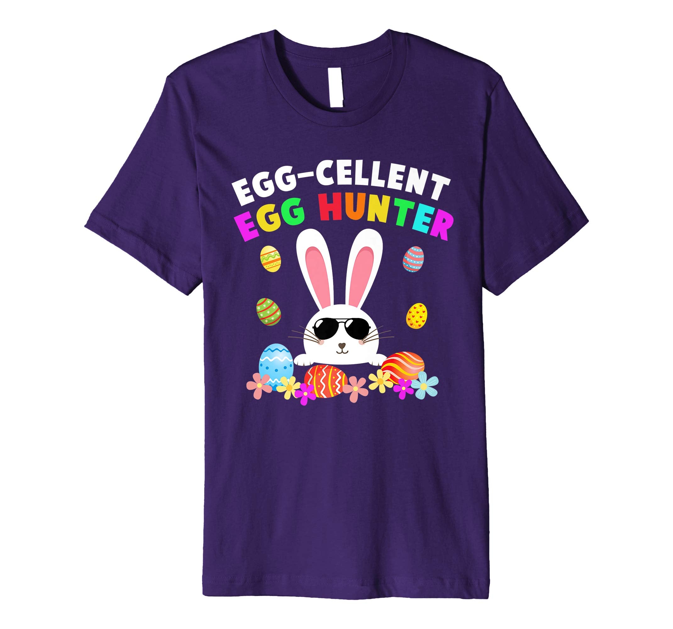 Egg-cellent Egg Hunter Easter T-Shirt Boys Girls Bunny Gift
