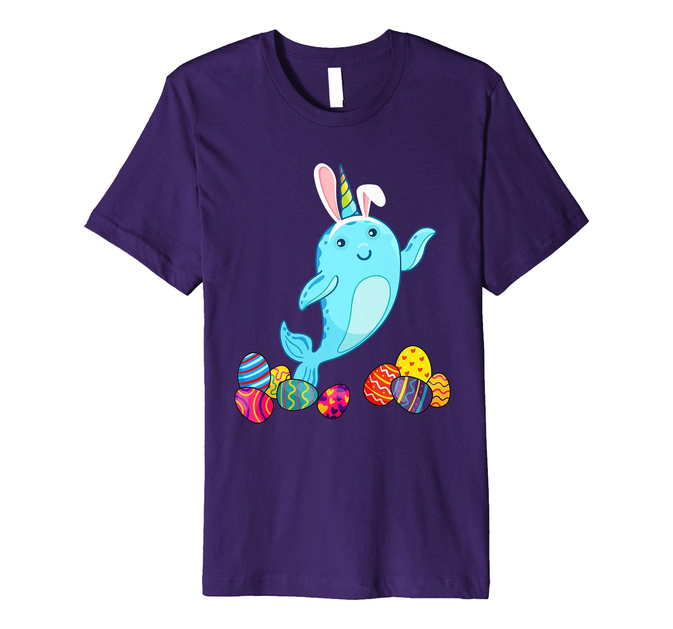 Narwhals Bunny Ear With Egg Easter Easter Day Shirt
