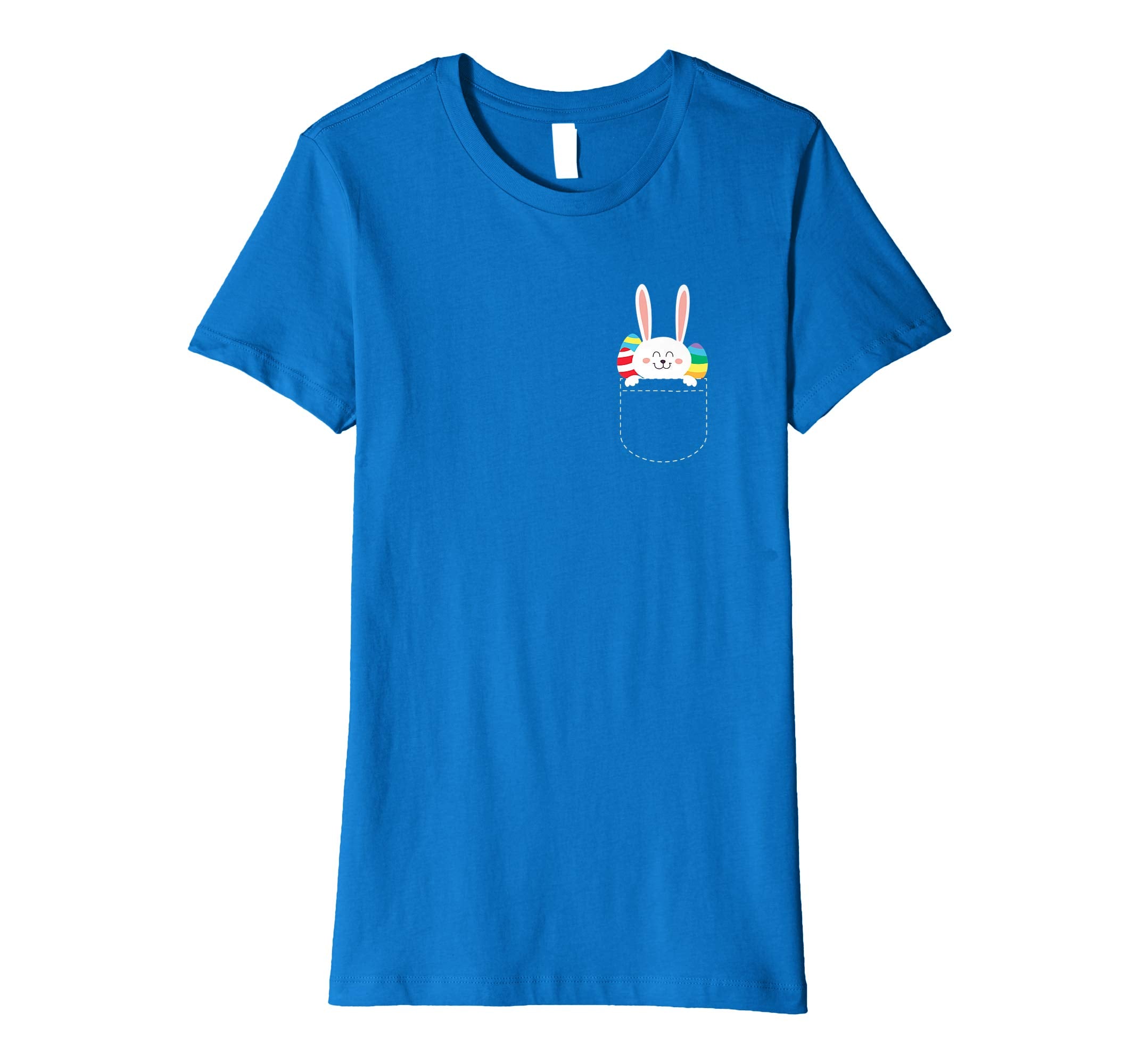 Cute Easter Bunny And Easter Eggs In A Pocket T Shirt