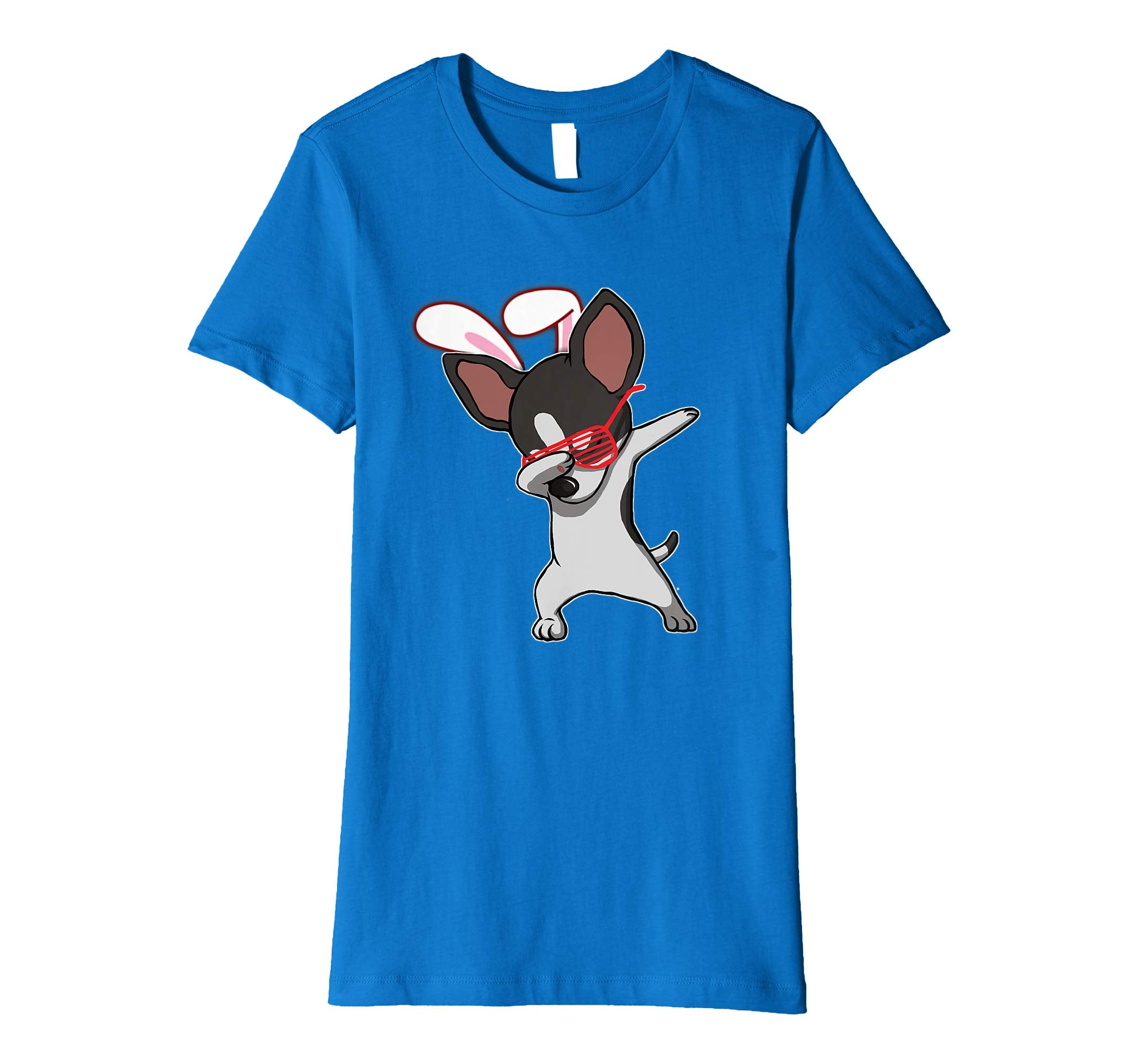 Easter Bunny Dabbing Chihuahua Dog Tshirt Rabbit Ears Gift