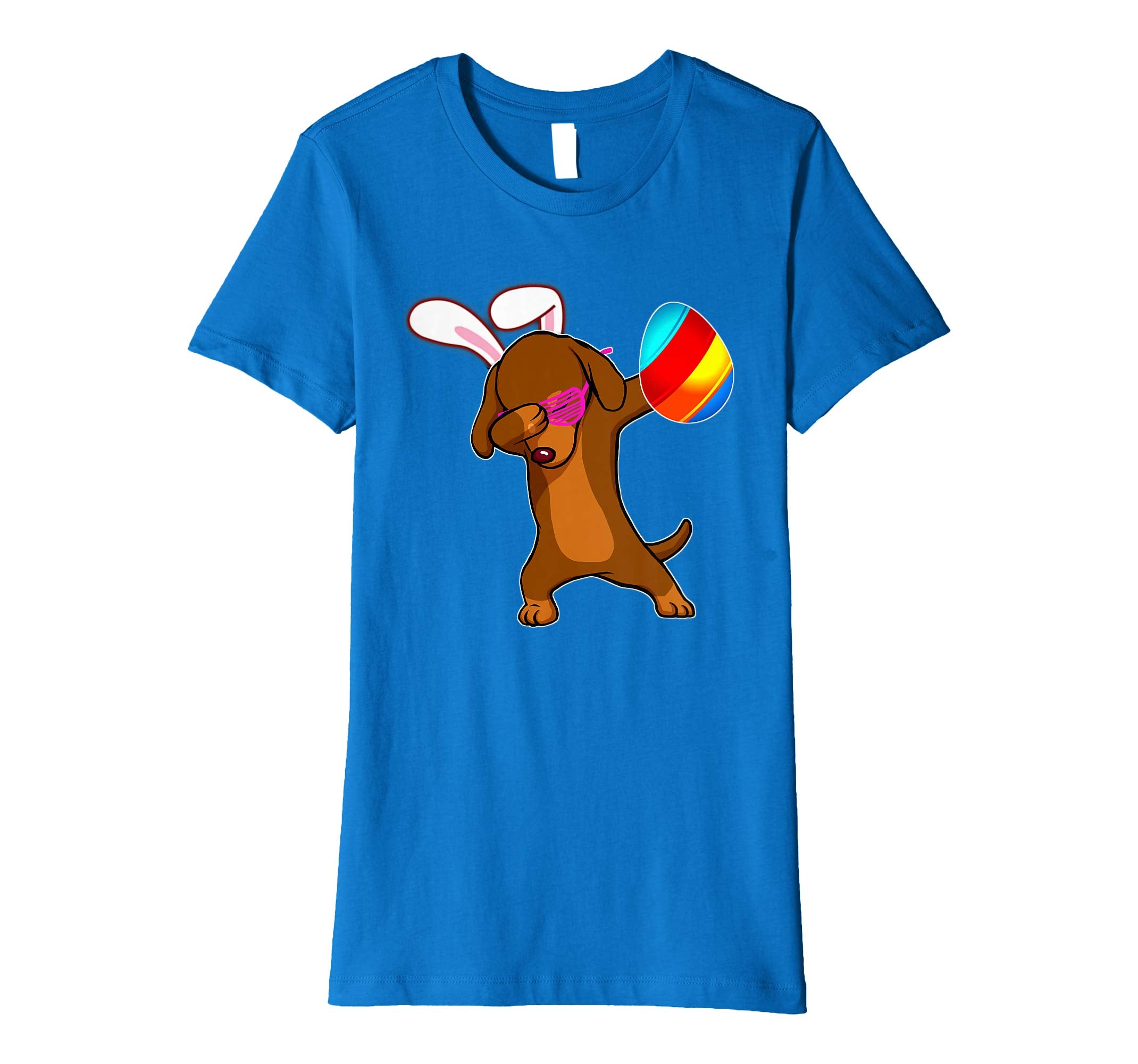 Easter Bunny Dabbing Dachshund Dog Tshirt Egg Ears Gift