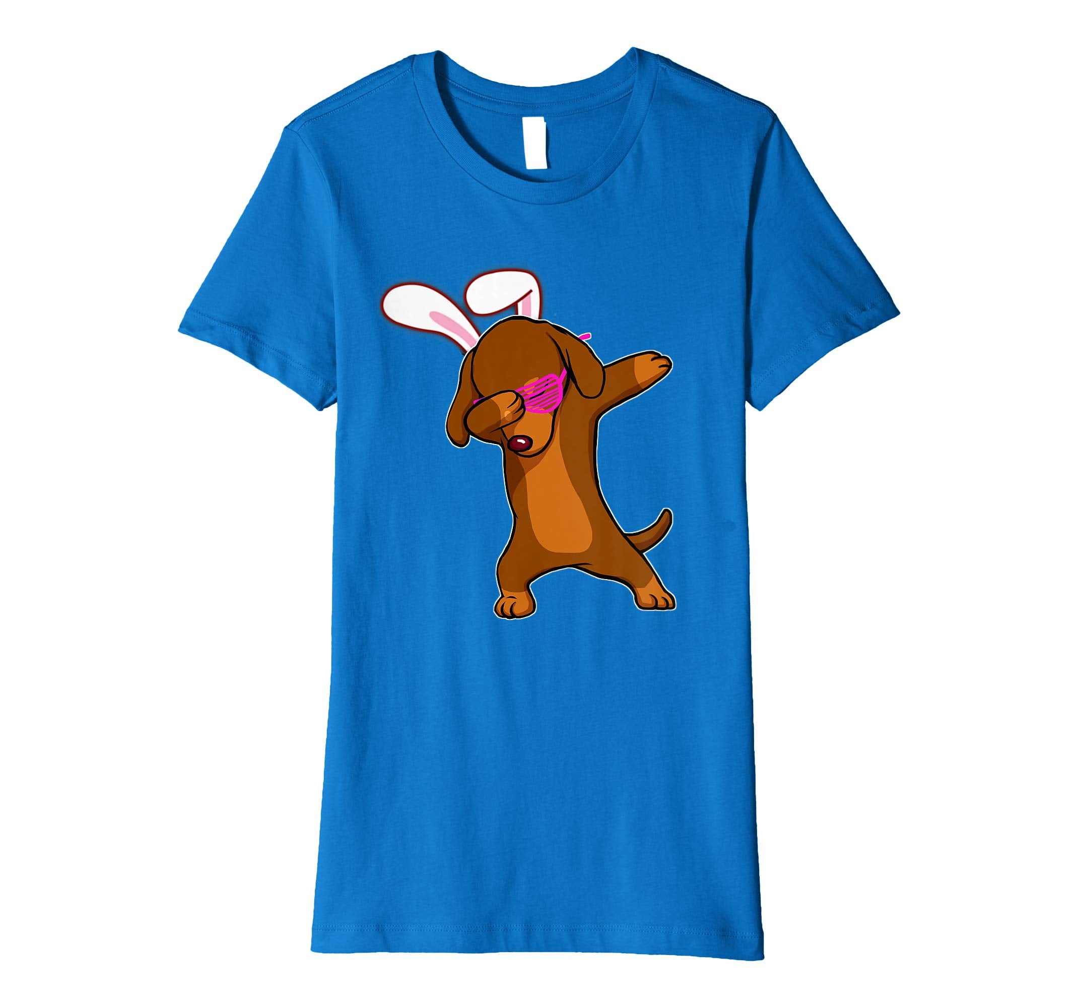 Easter Bunny Dabbing Dachshund Dog Tshirt Rabbit Ears Gift