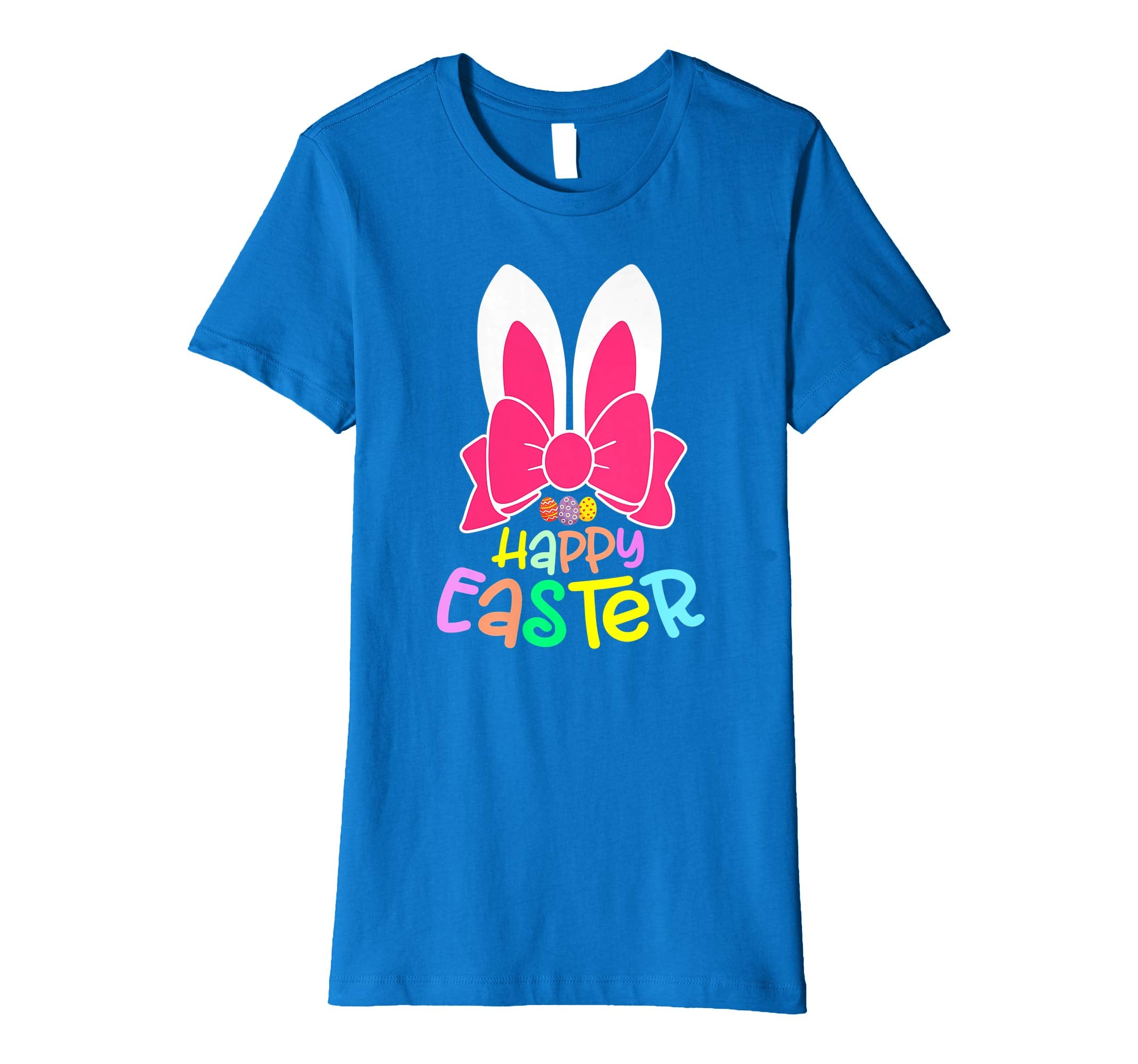 Bunny Ears Eggs Happy Easter Kids Boys Girls T Shirt Gift