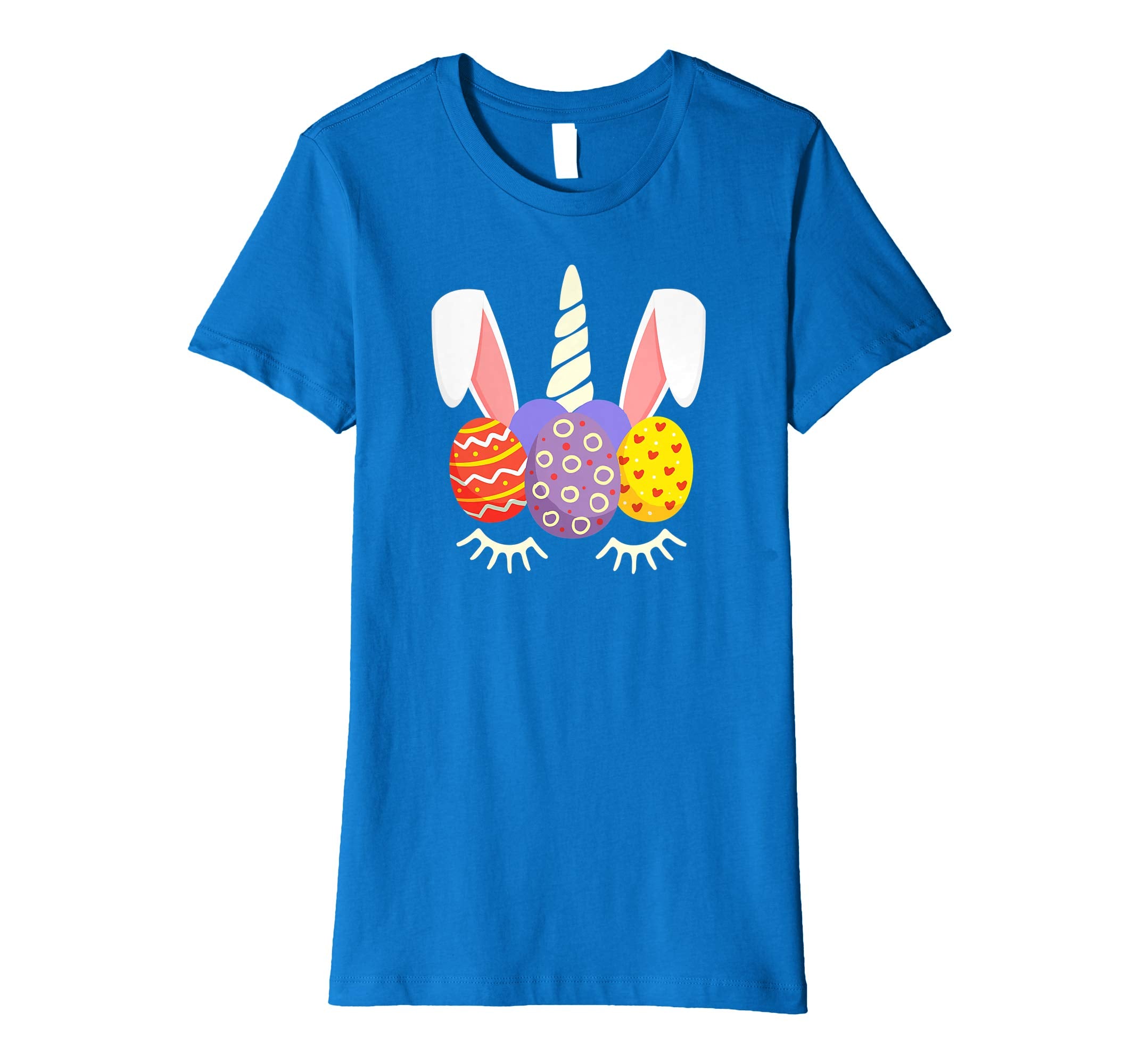Unicorn Bunny Egg Hunt Happy Easter Kids Boys Girls T Shirt