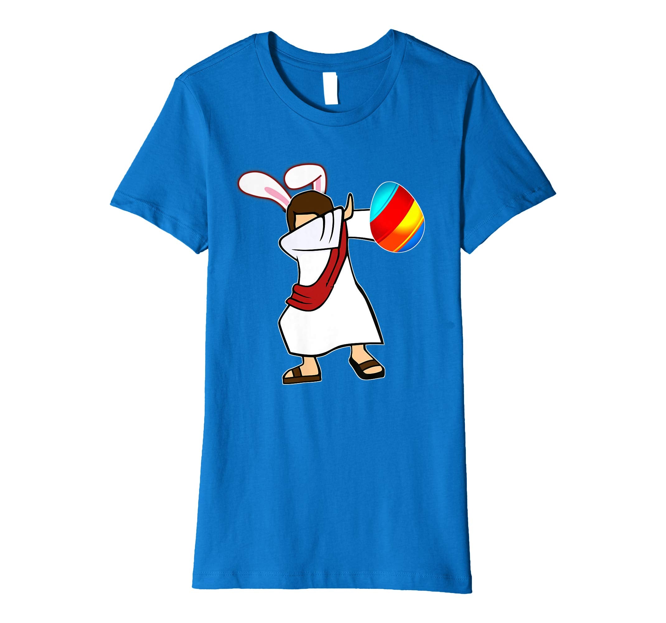 Easter Bunny Dabbing Jesus Christian Tshirt Egg Ears Gift