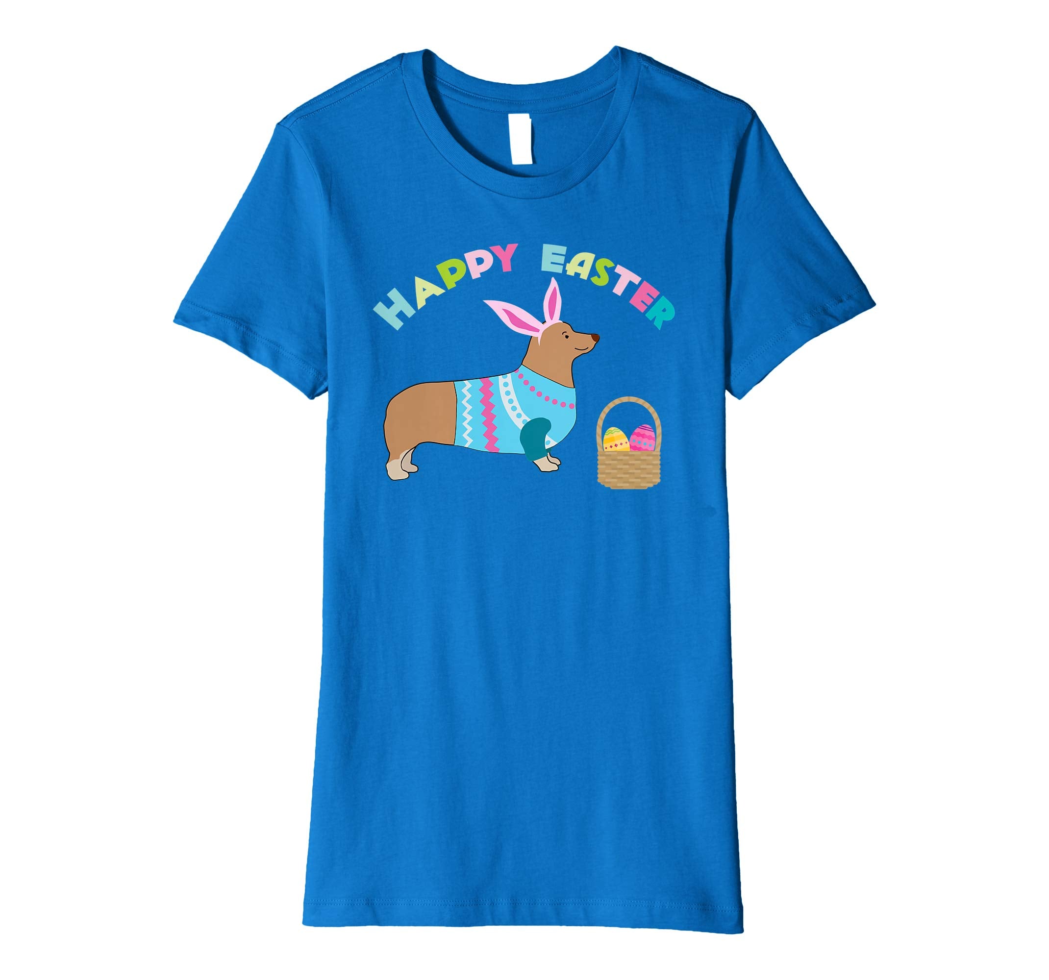 Corgi Easter T-shirt Pembroke Welsh Corgi in Dog Dress