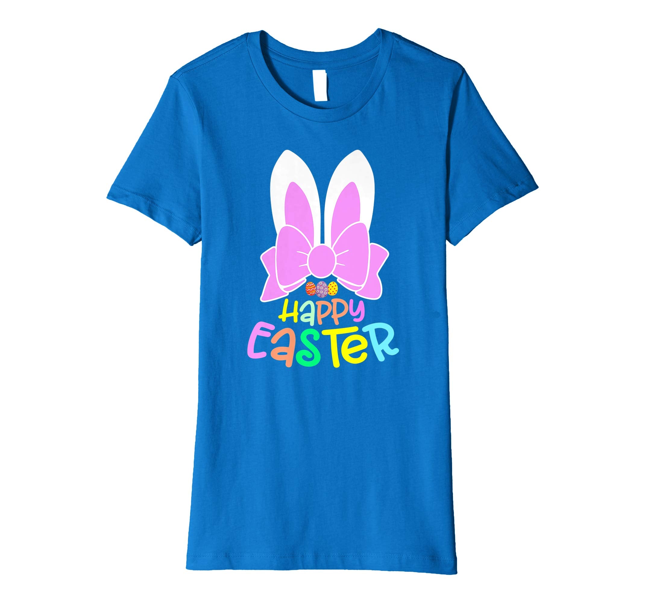 Bunny Ears Eggs Happy Easter Kids Boys Girls T Shirt Gift