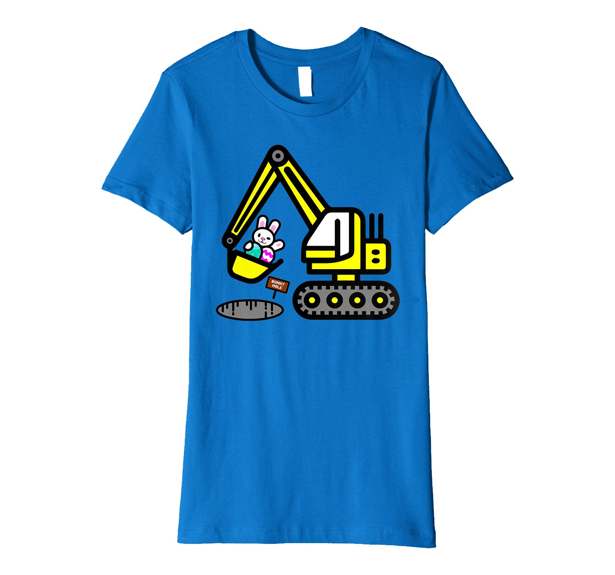 Funny Easter Egg Bunny Excavator Shirt Gift