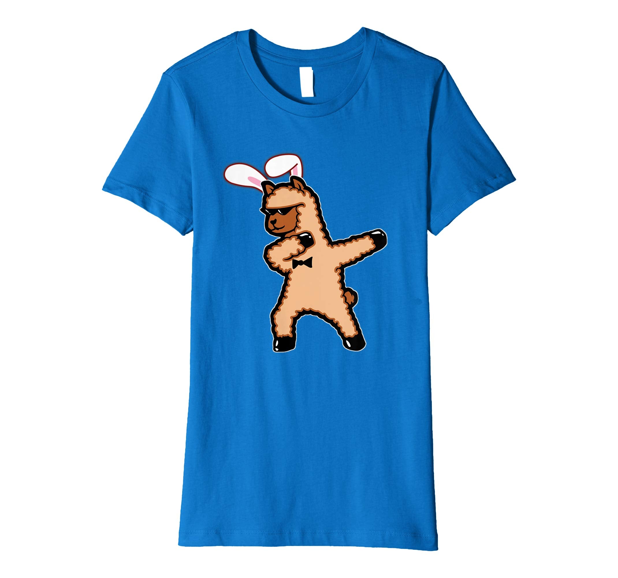 Easter Bunny Dabbing Llama Tshirt Rabbit Ears Animal Gift