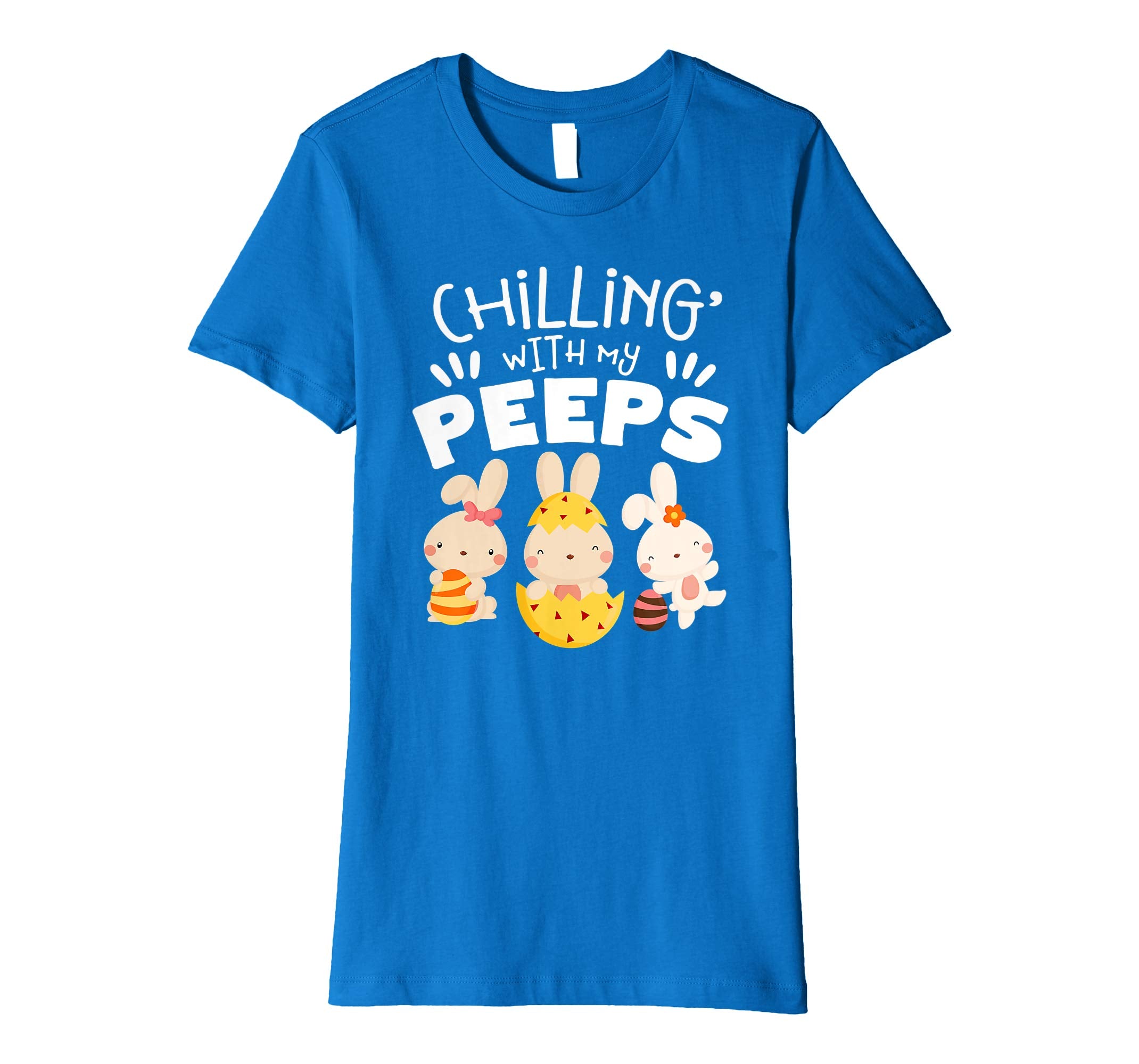 Chillin With My Peeps Happy Easter Kids Boys Girls T Shirt