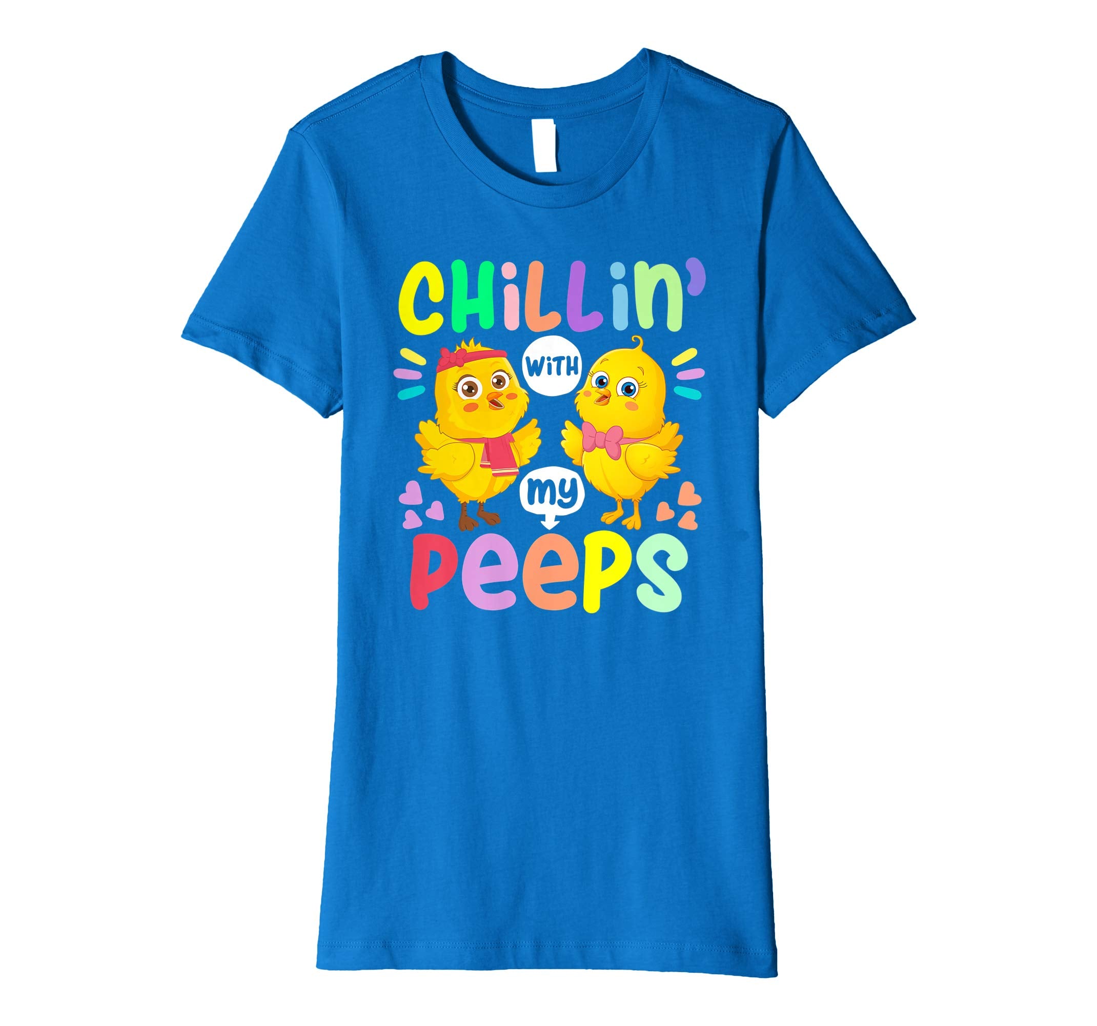 Chillin With My Peeps Happy Easter Kids Boys Girls T Shirt