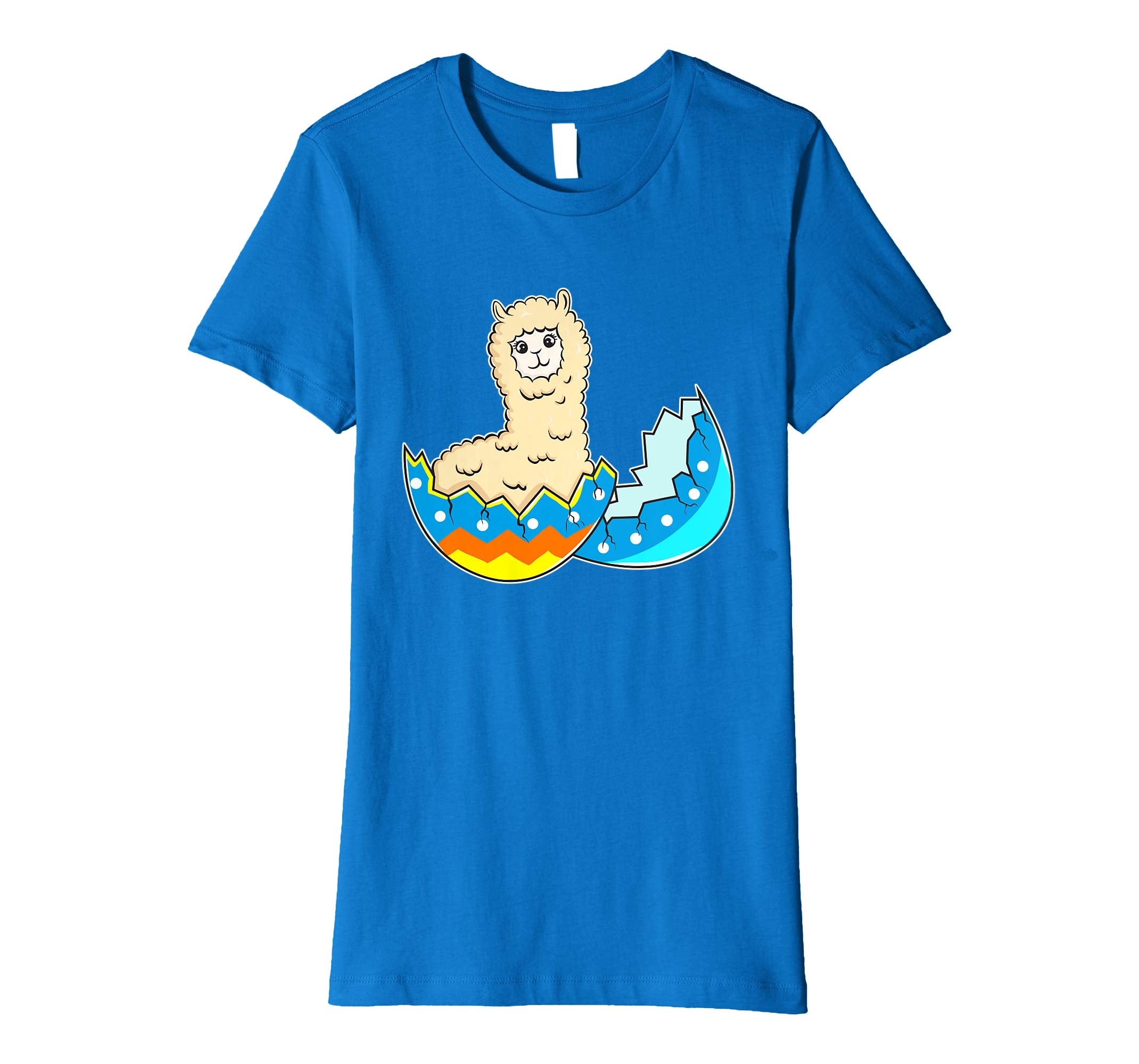 Funny Easter T-Shirt Llama Easter Egg Kids Gift
