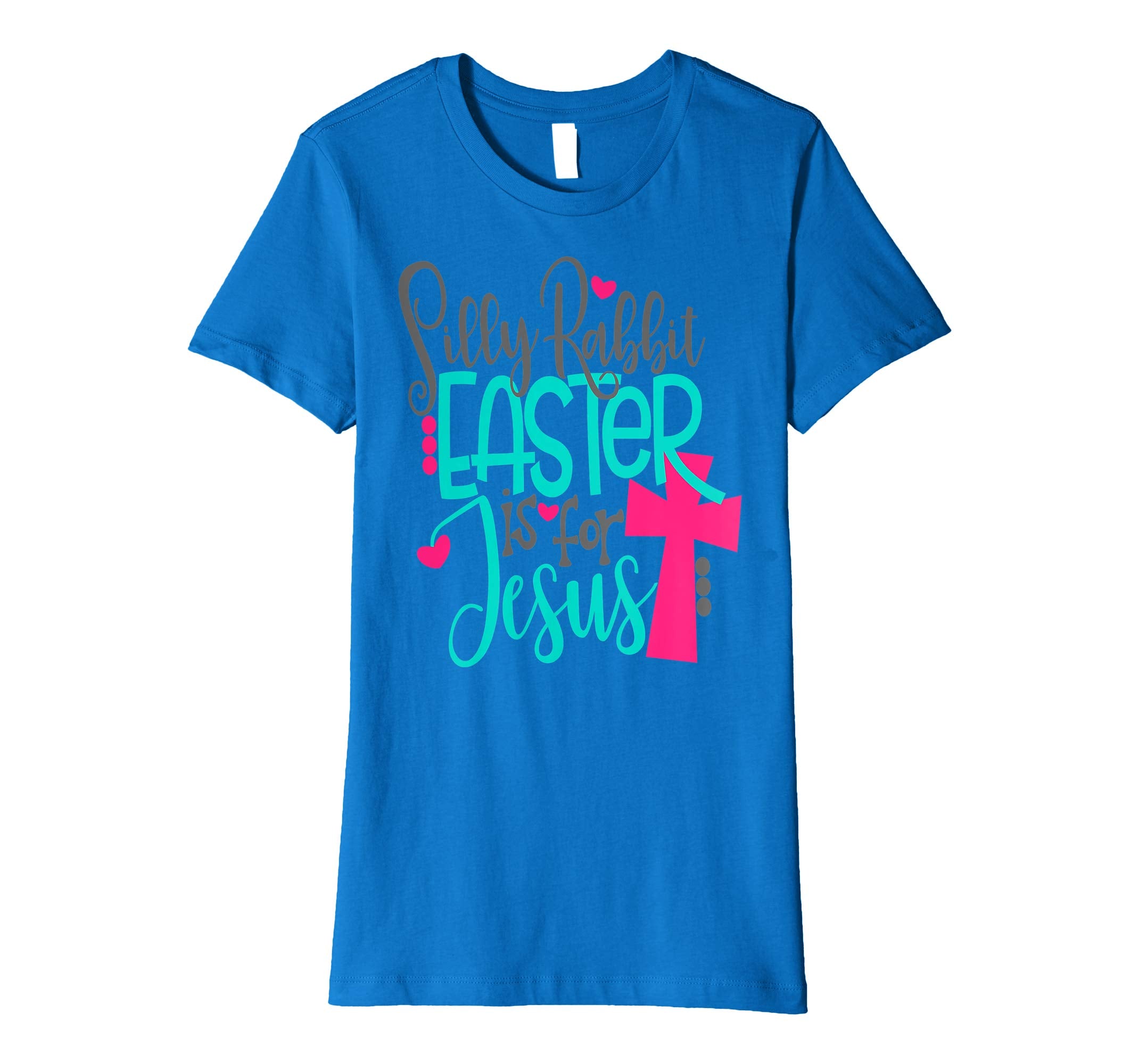 Silly Rabbit Easter Is For Jesus Bunny Shirt Cute Kids Cross