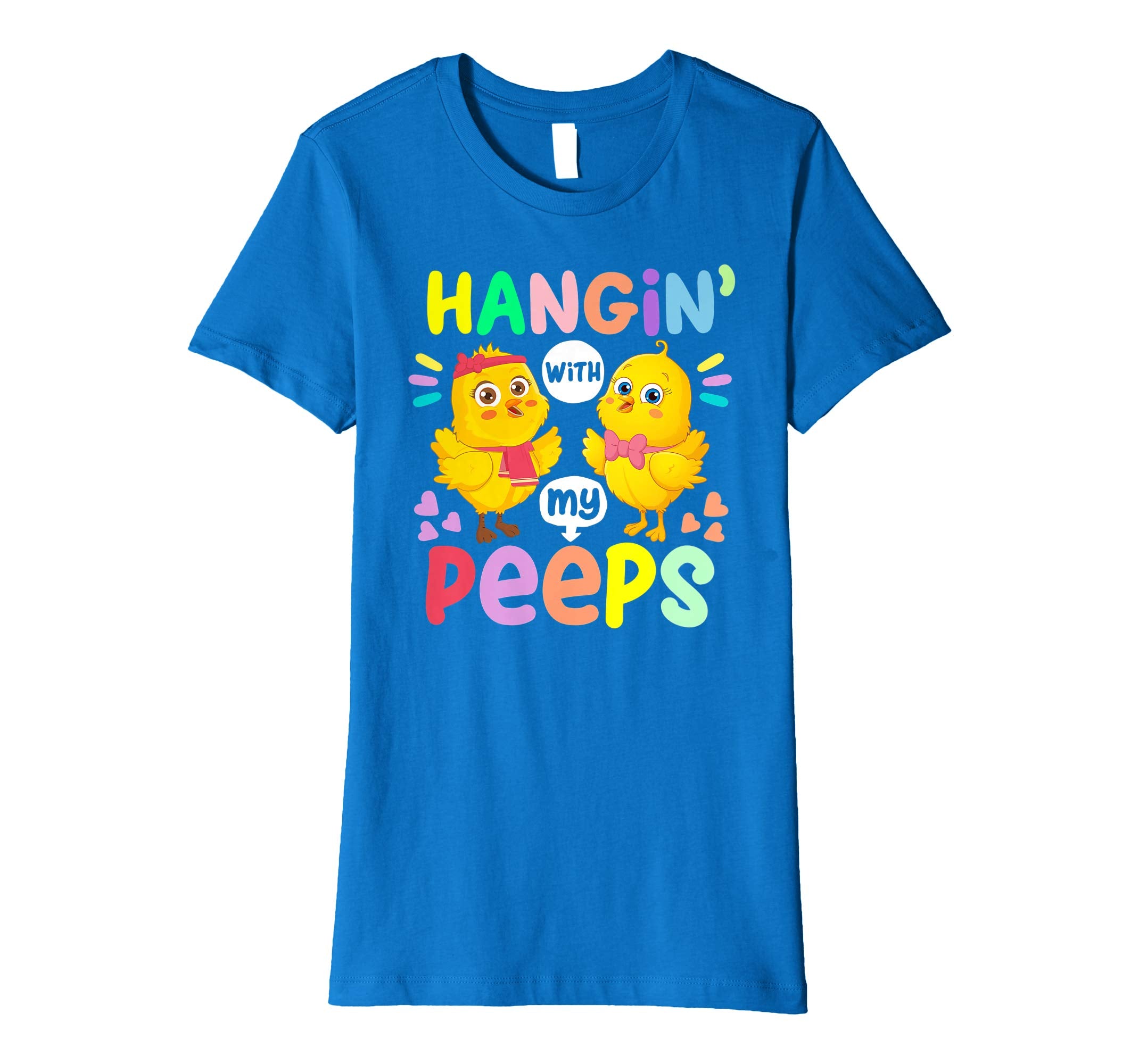 Hanging With My Peeps Happy Easter Kids Boys Girls T Shirt