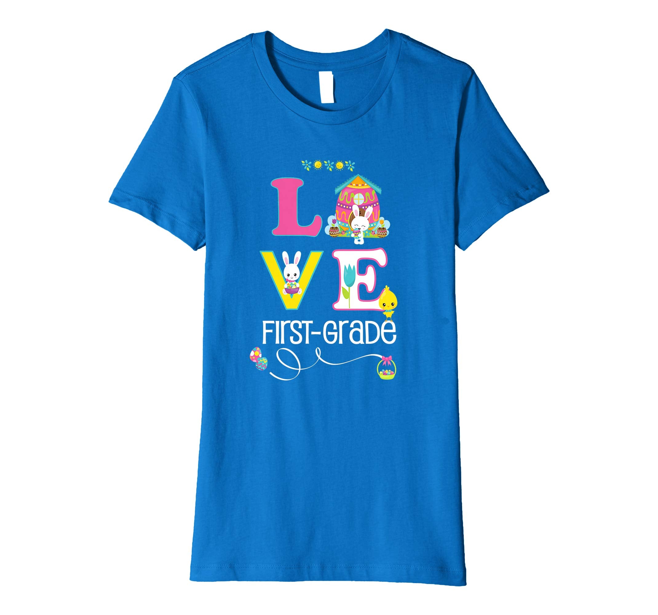 First Grade Easter School Teacher &amp; Students Cute Love Shirt