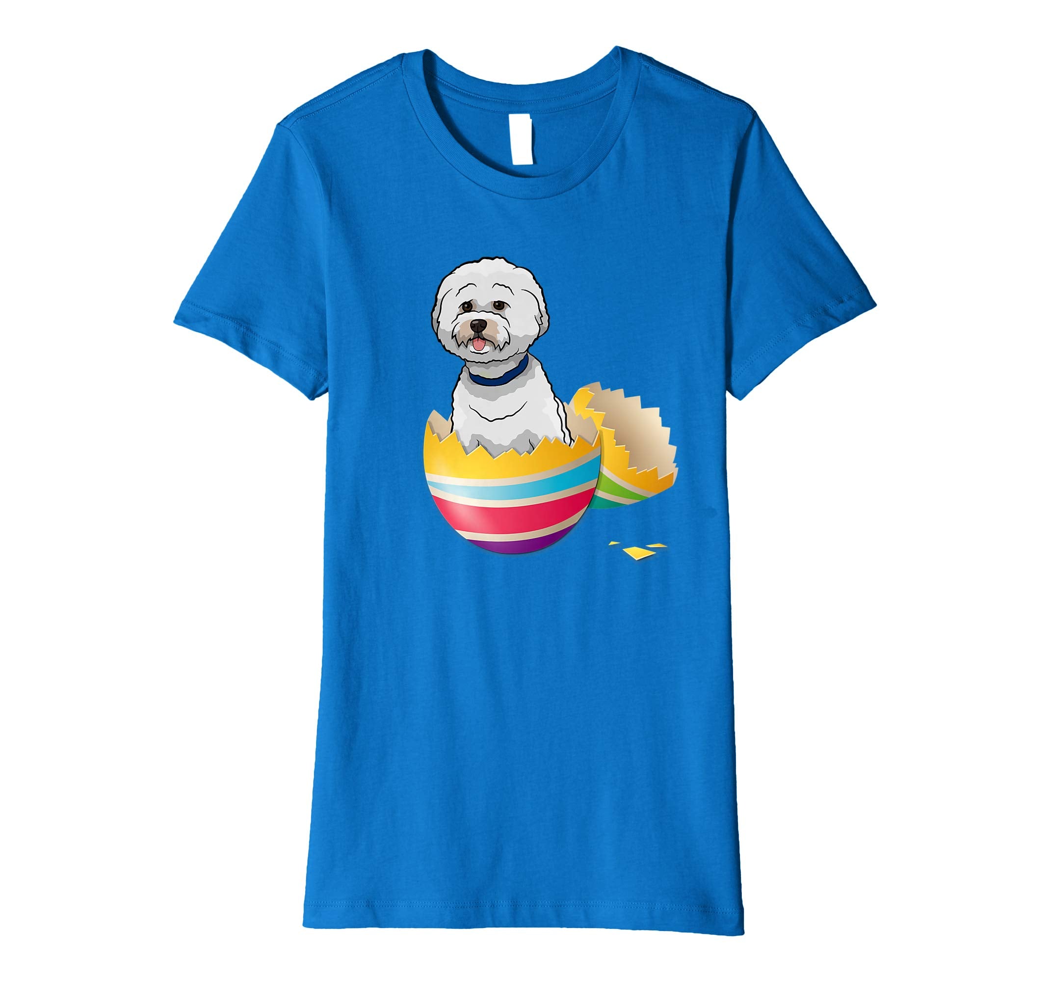 Bichons Frise Hatching From Easter Egg Easter Day Shirt