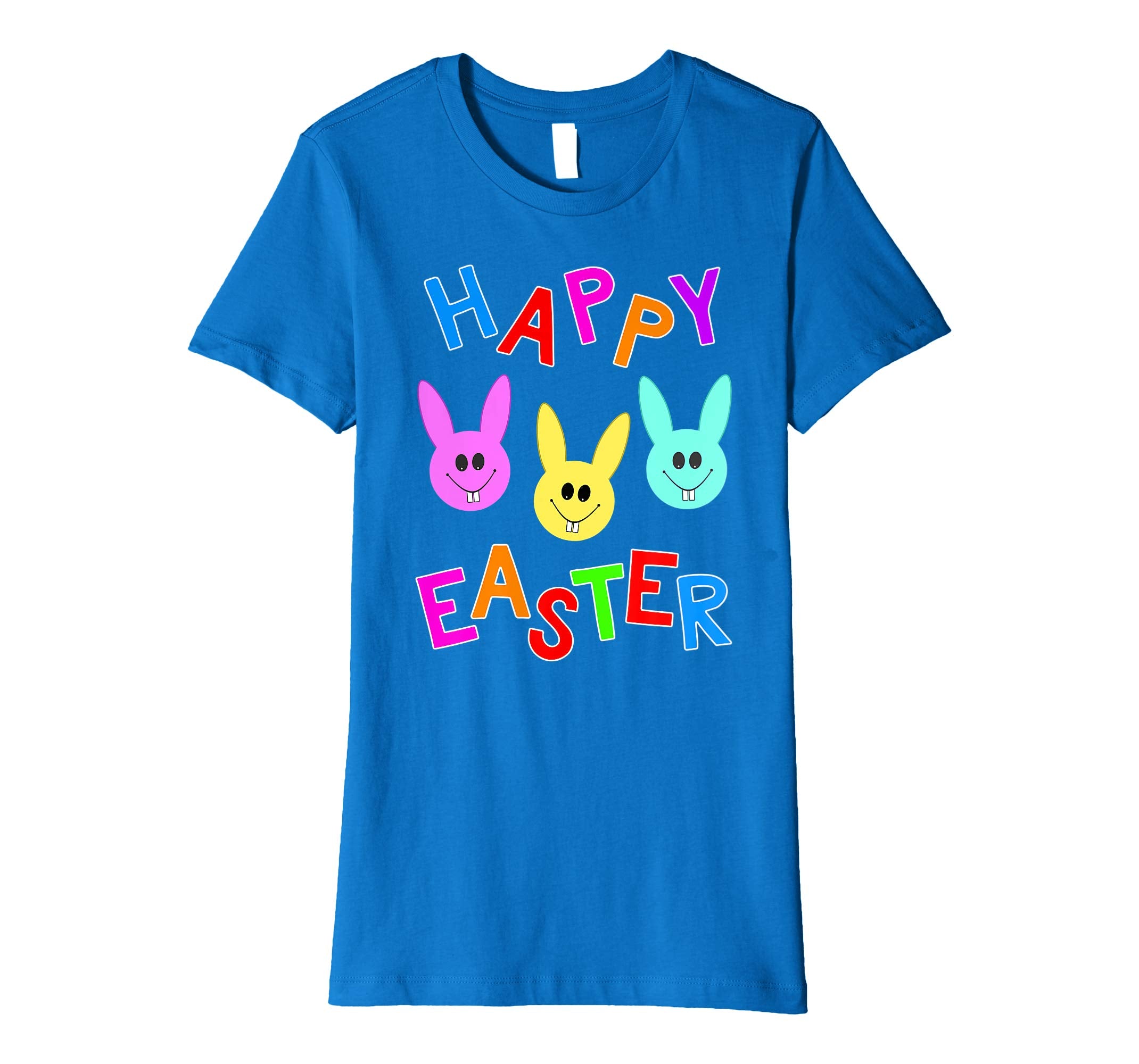 Happy Easter T shirt Cute Bunnies Colorful Bunny Boys Girls