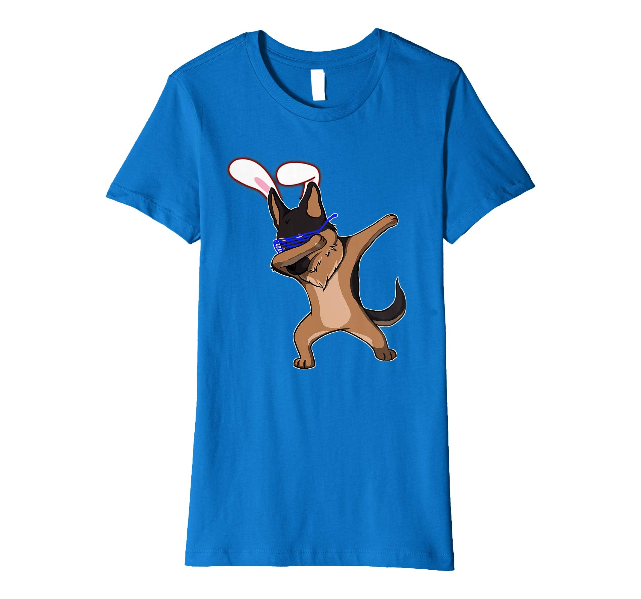 Easter Bunny Dabbing German Shepherd Dog Tshirt Rabbit Ears