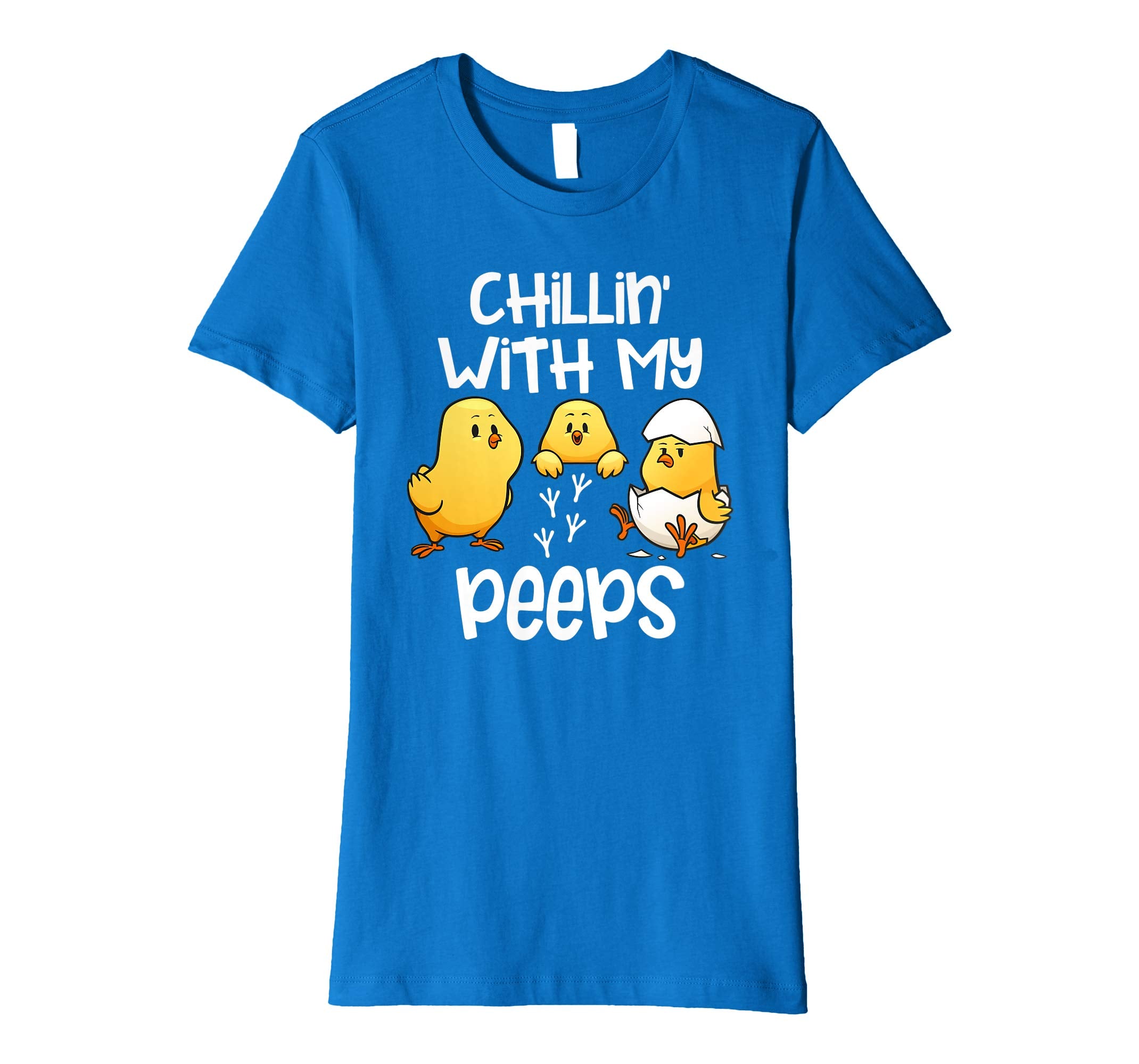Chillin With My Peeps Happy Easter Kids Boys Girls T Shirt