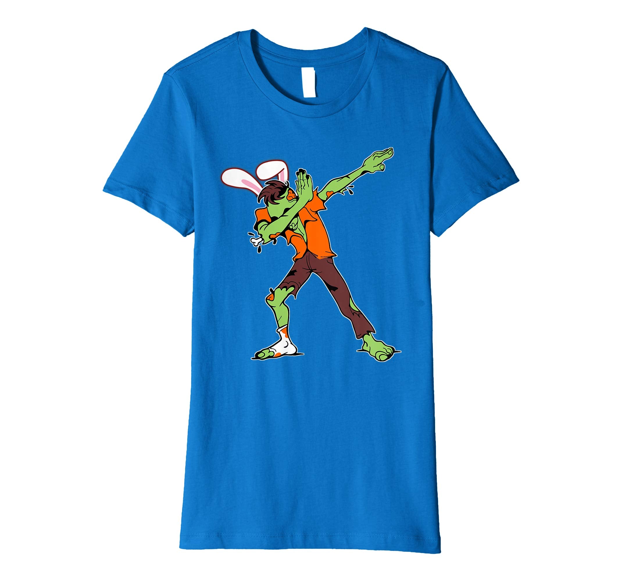 Easter Bunny Dabbing Zombie Tshirt Rabbit Ears Animal Gift