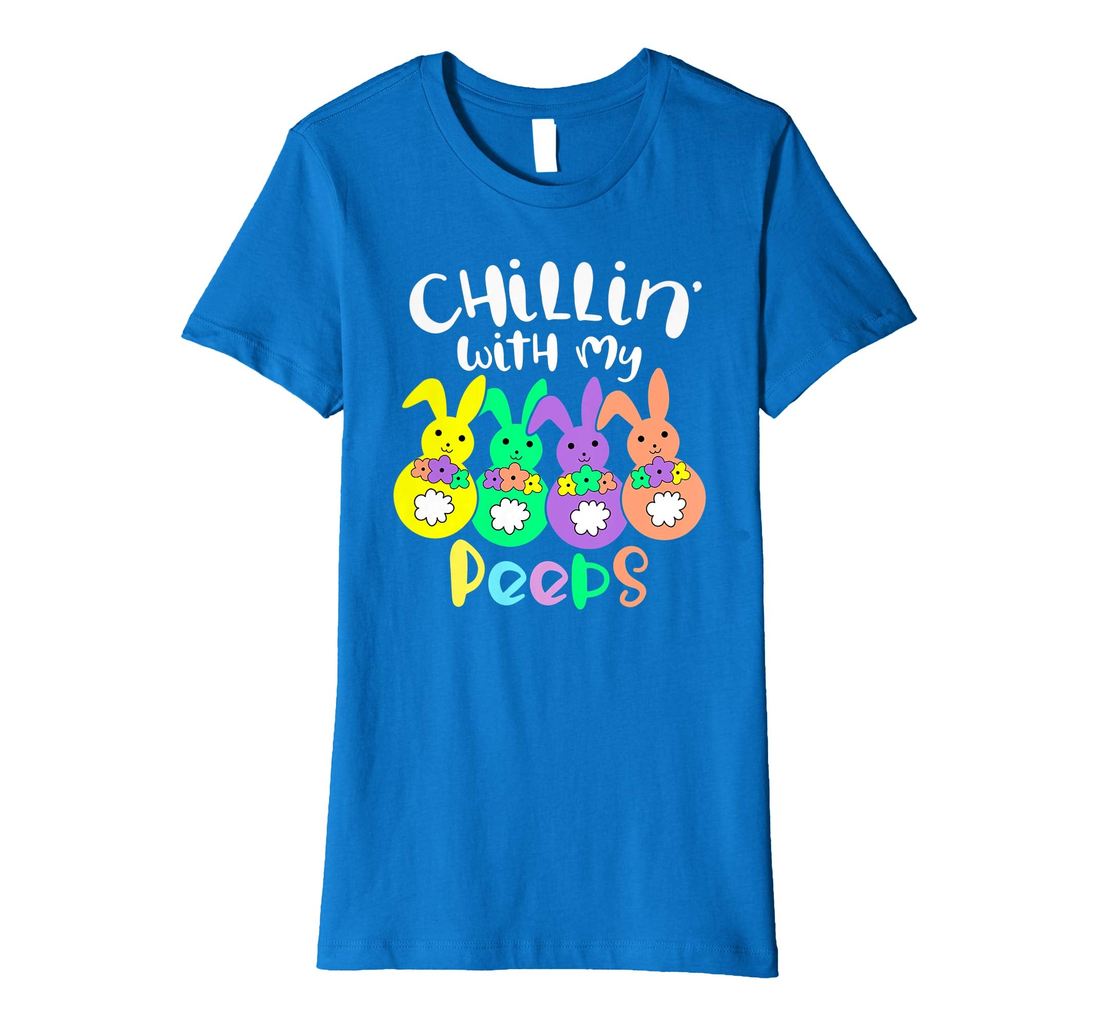 Chillin With My Peeps Happy Easter Kids Boys Girls T Shirt
