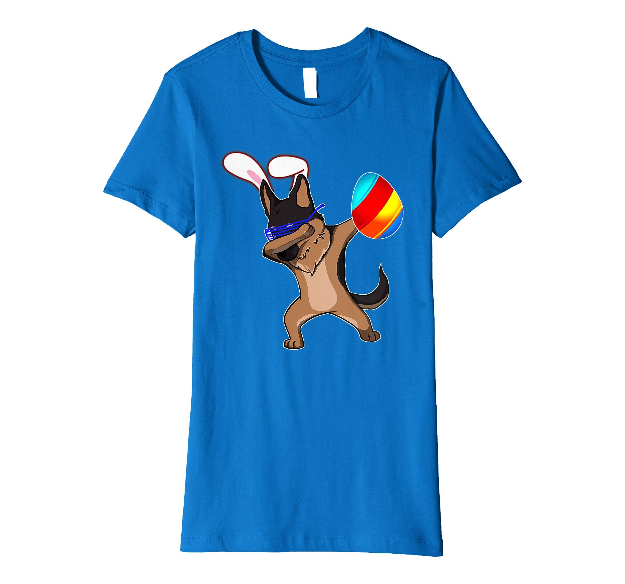 Easter Bunny Dabbing German Shepherd Dog Tshirt Egg Ears