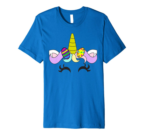 Easter Unicorn Girl Shirt | Cute Easter Painted Eggs Gift