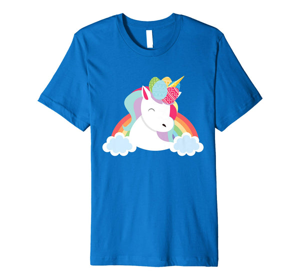 Cool Unicorn With Easter Eggs On Horn Outfit Shirt Gift