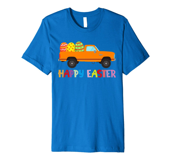 Happy Easter Truck Egg Hunt Is On Kids Boys Girls Shirt Gift